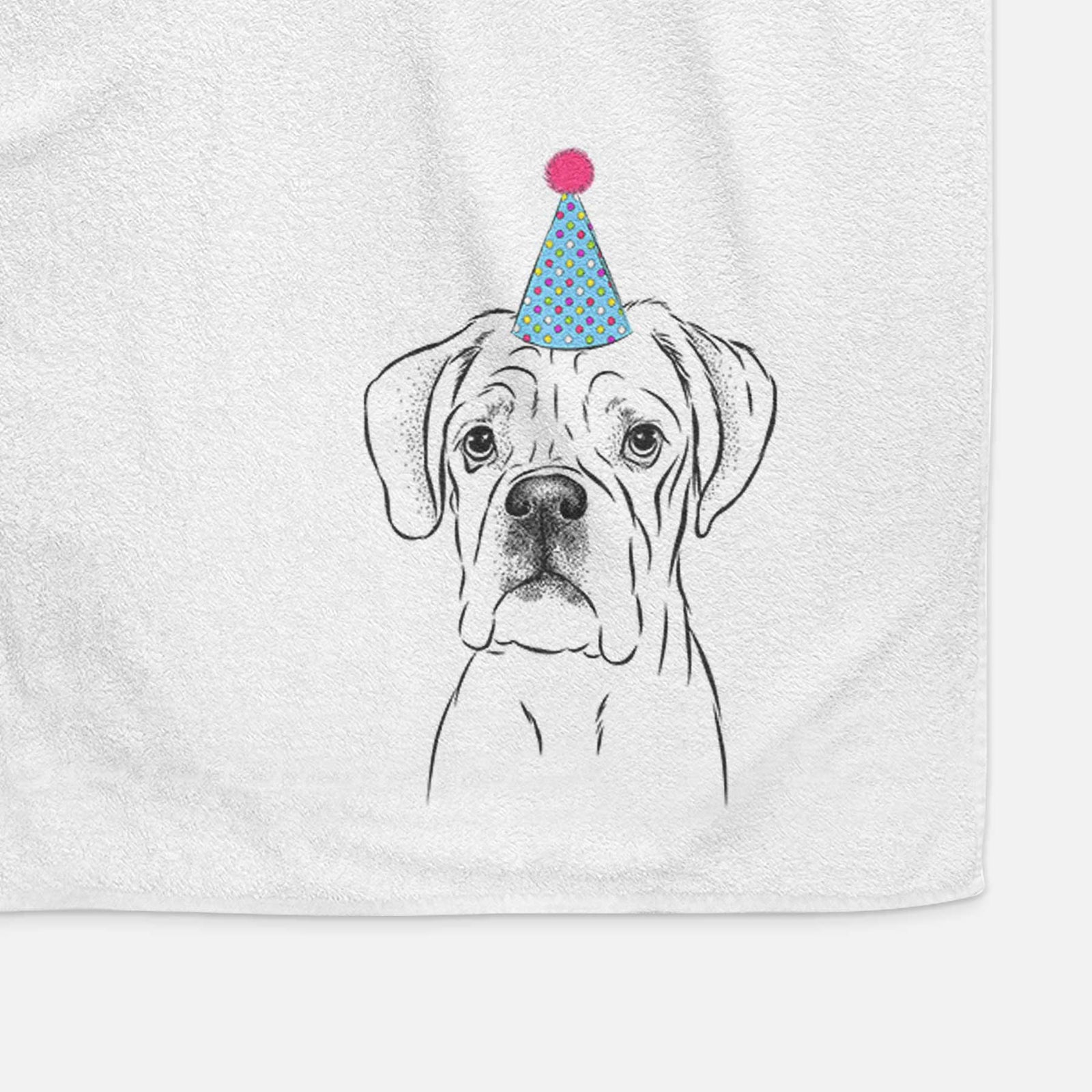 Nelly the Boxer Decorative Hand Towel