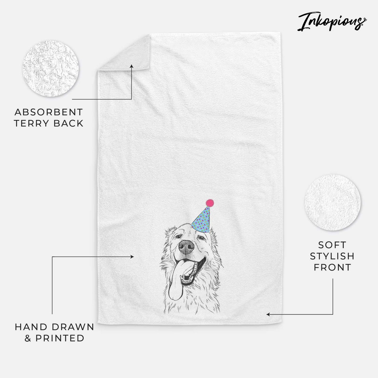 Ranger the Mixed Breed Decorative Hand Towel