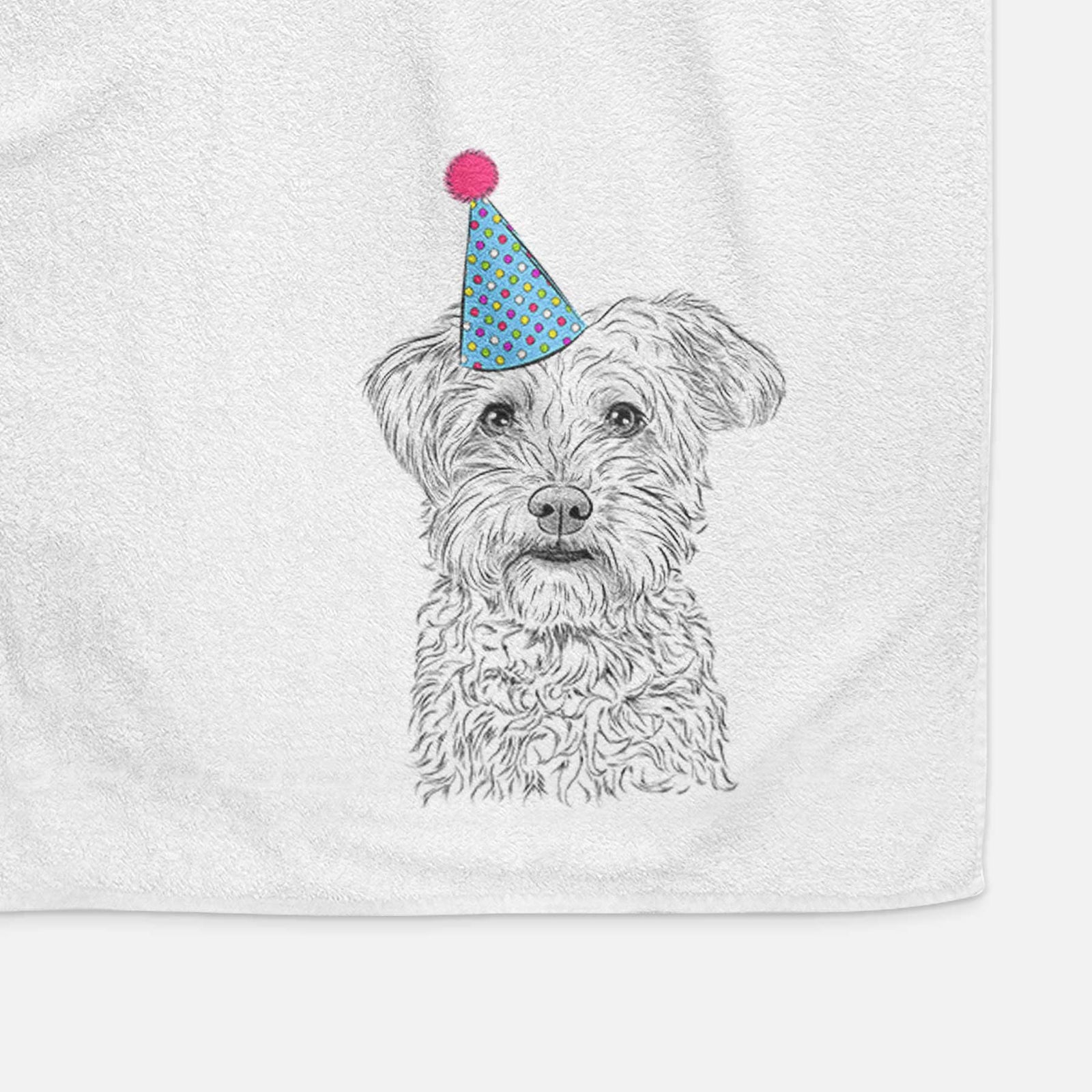 Rudy the Schnoodle Decorative Hand Towel