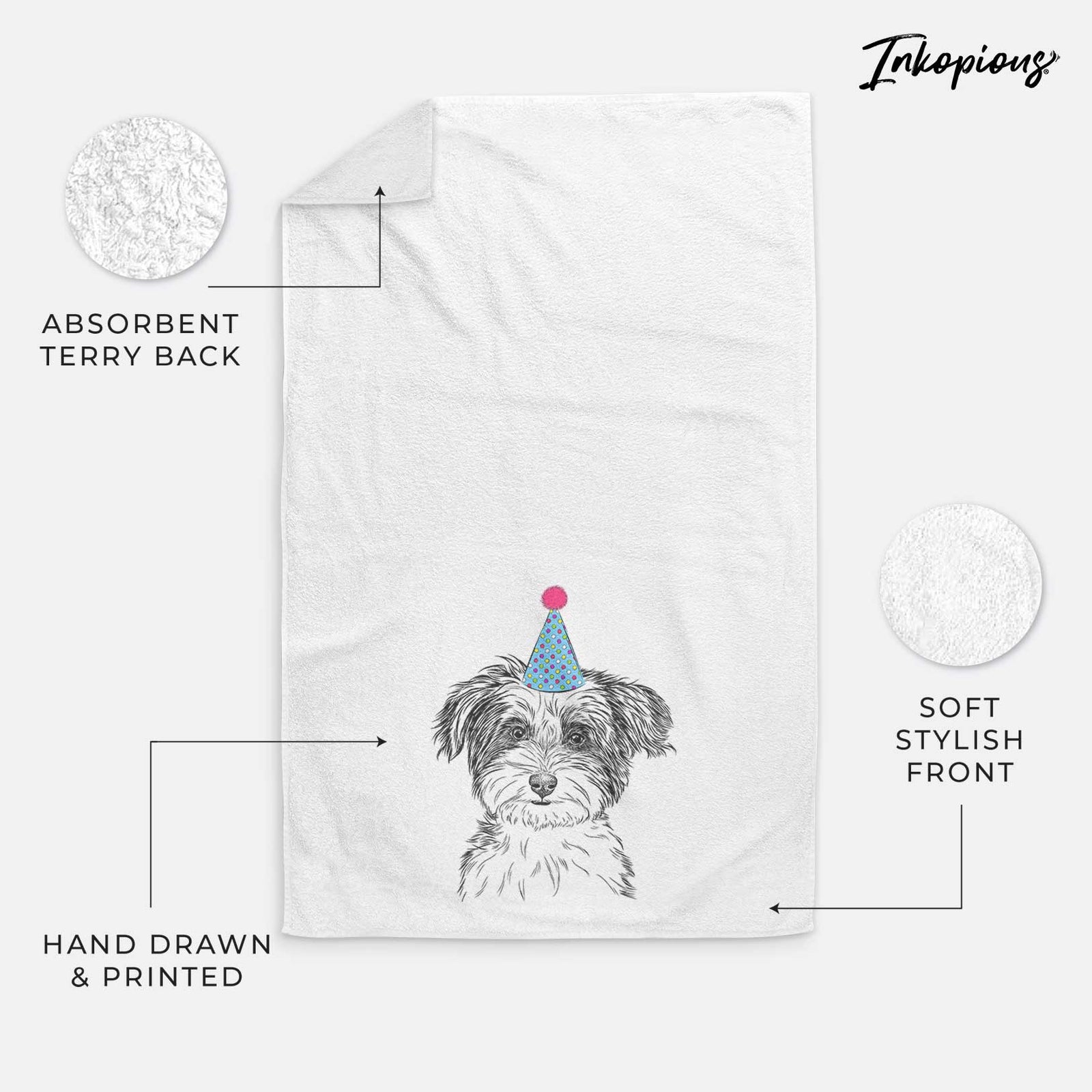 Teddy the Havanese Decorative Hand Towel