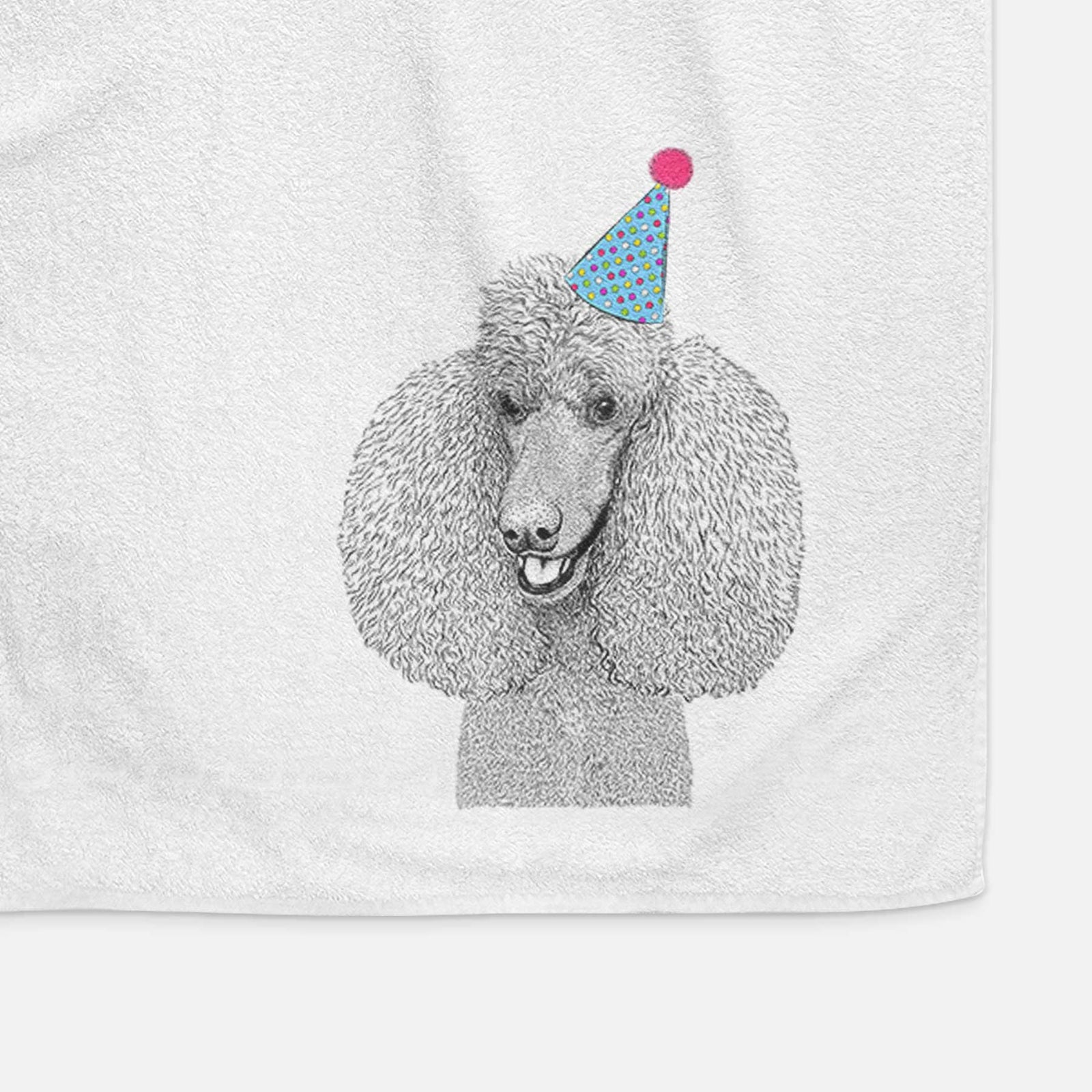 Uncle Tucker the Poodle Decorative Hand Towel