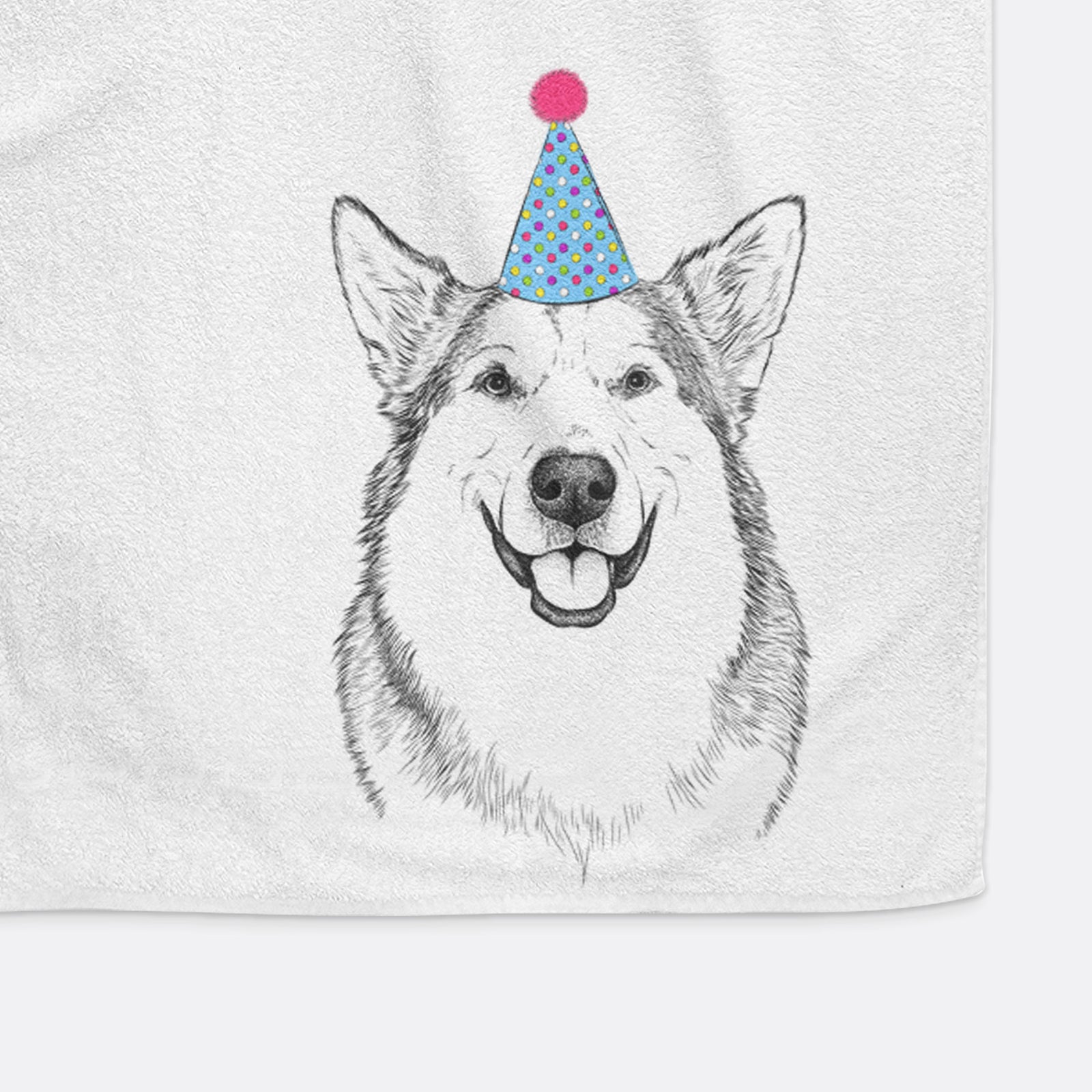 Vader the Alaskan Malamute Decorative Hand Towel
