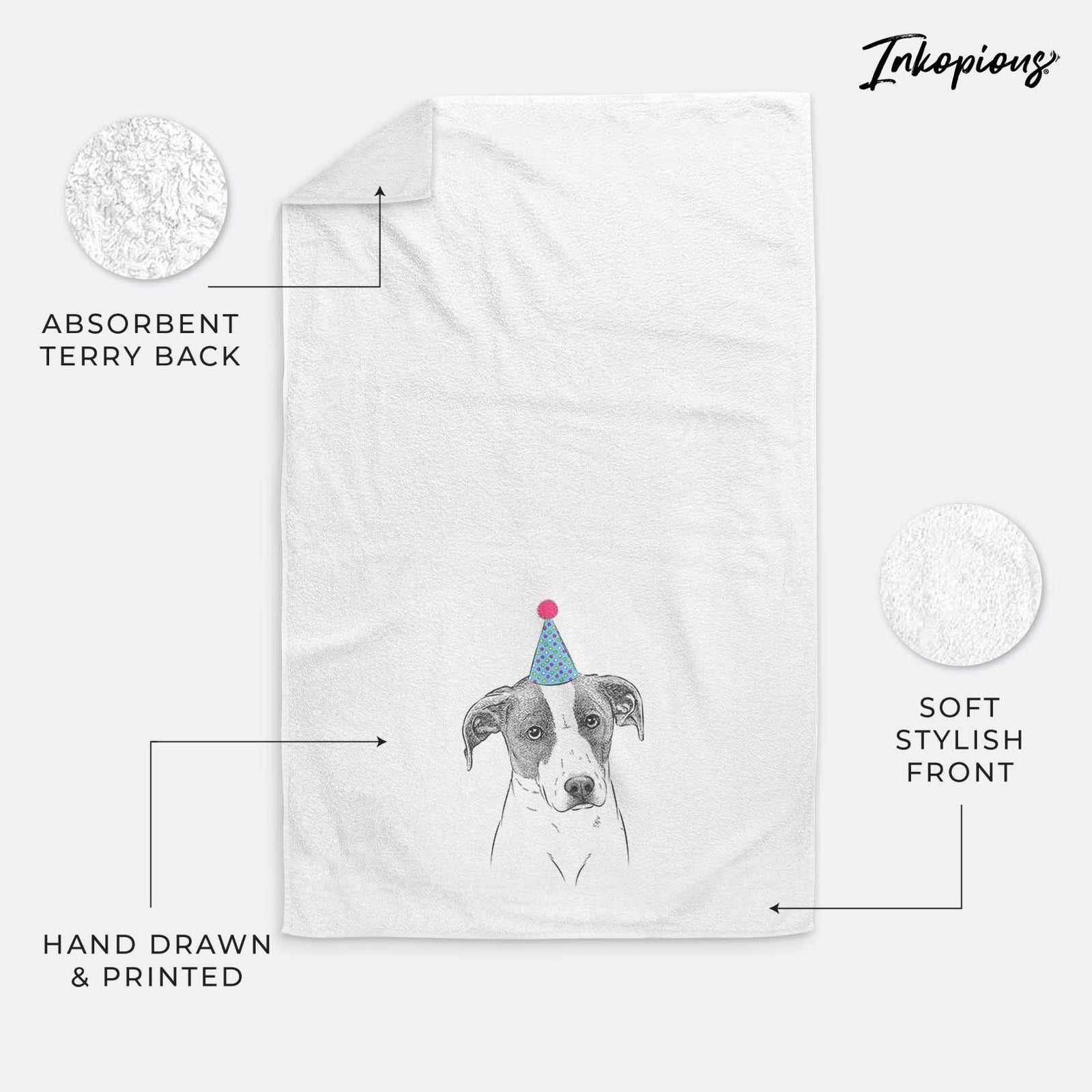 Zephyr the Pointer Mix Decorative Hand Towel