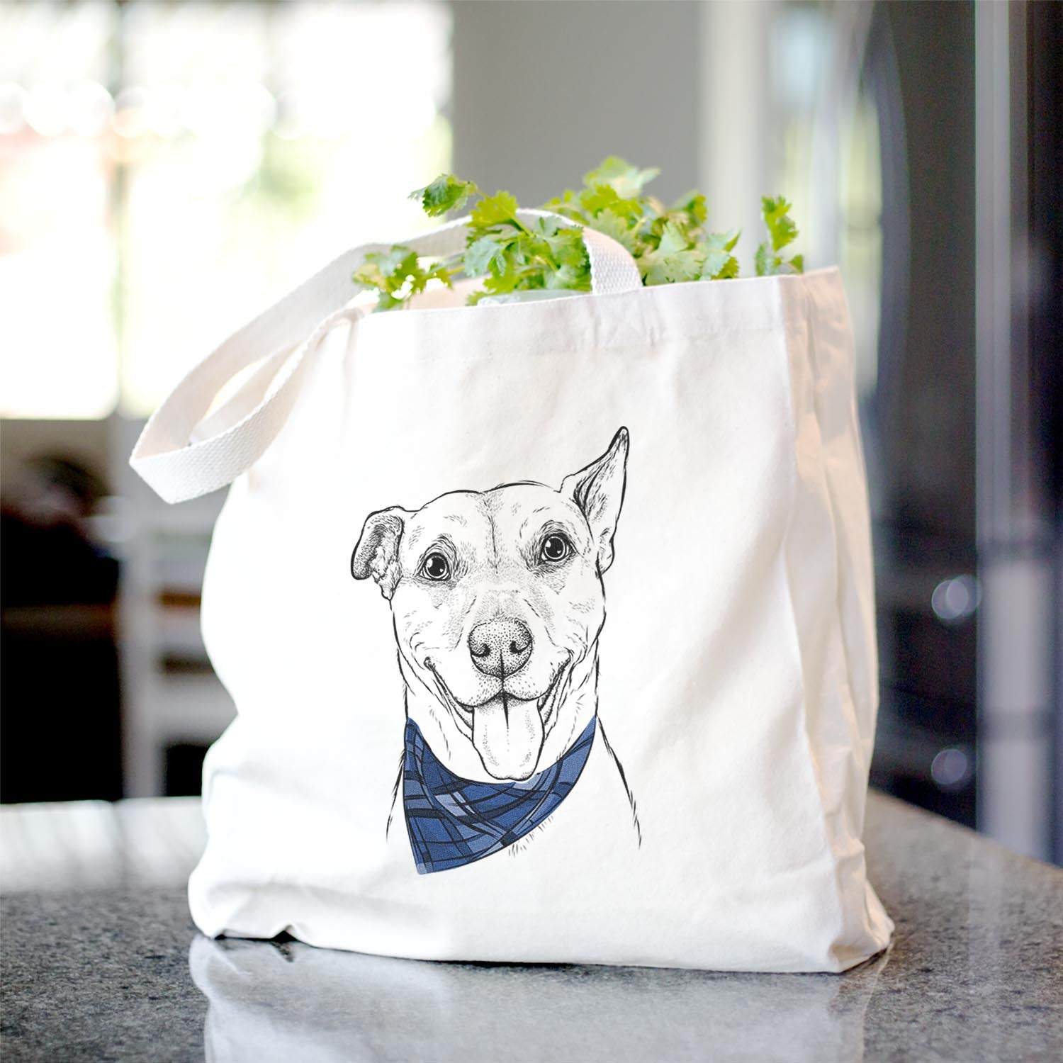 Annie Belle the Pitbull Mix - Tote Bag