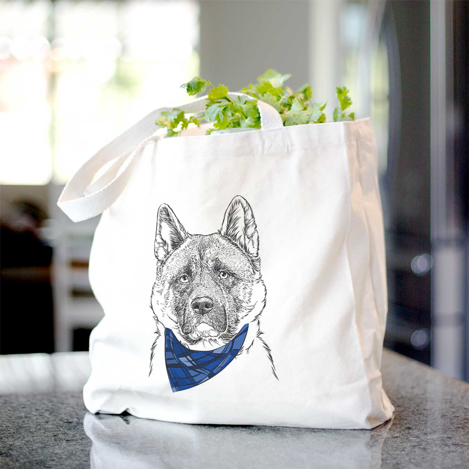 Bo the American Akita - Tote Bag
