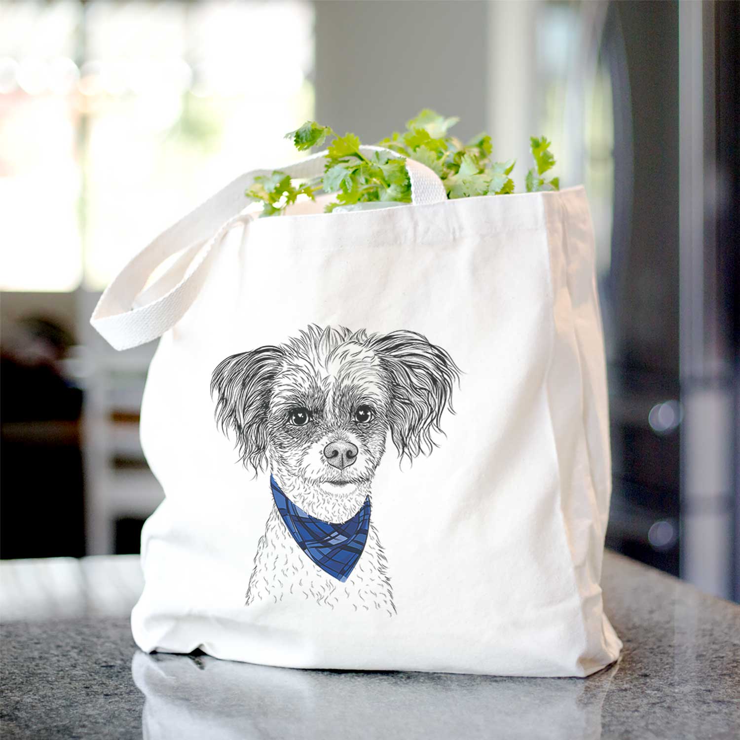 Finley Beth the Papillon Mix - Tote Bag