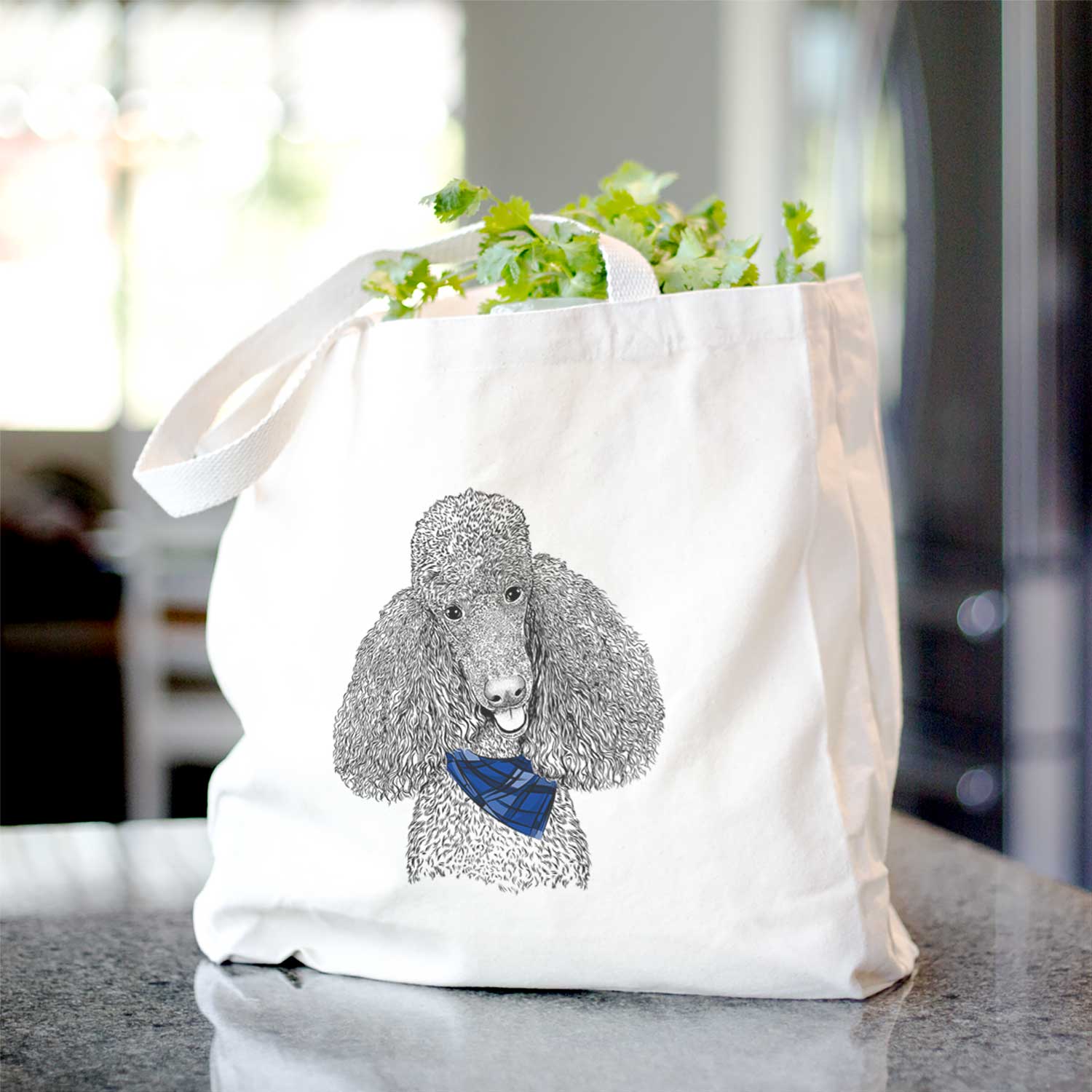Henry the Standard Poodle - Tote Bag