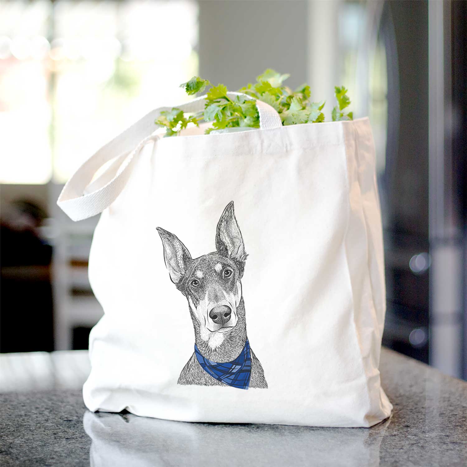 Jenna the Doberman Pinscher - Tote Bag