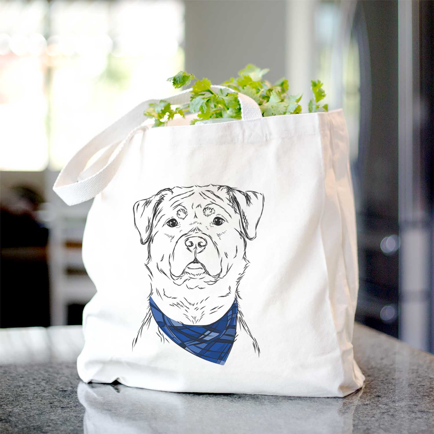 Rocky the Rottweiler - Tote Bag