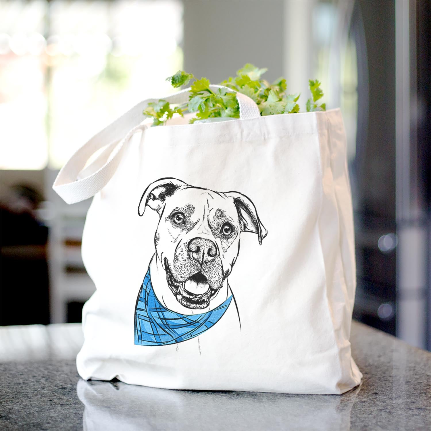 Frankie Tankie the Boxer Mix - Tote Bag