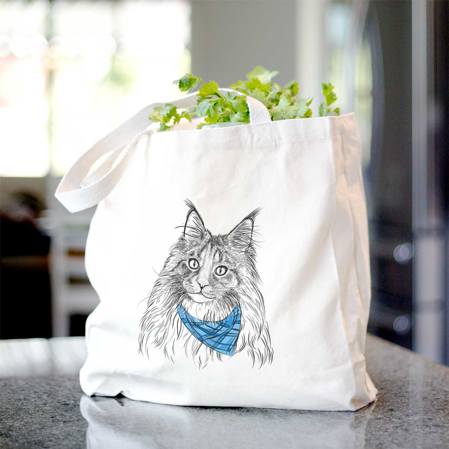 Kiki the Maine Coon Cat - Tote Bag