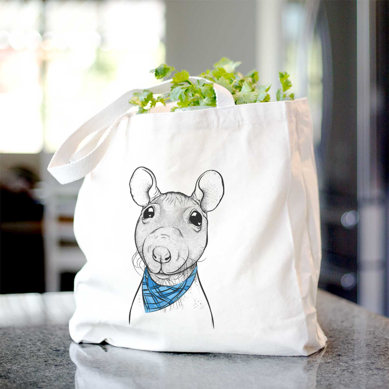 Ruthie the Hairless Rat - Tote Bag