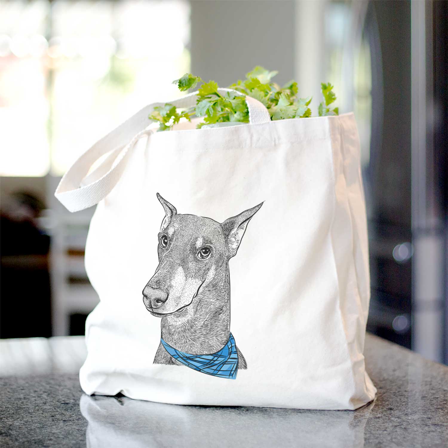Shelby the Doberman Pinscher - Tote Bag