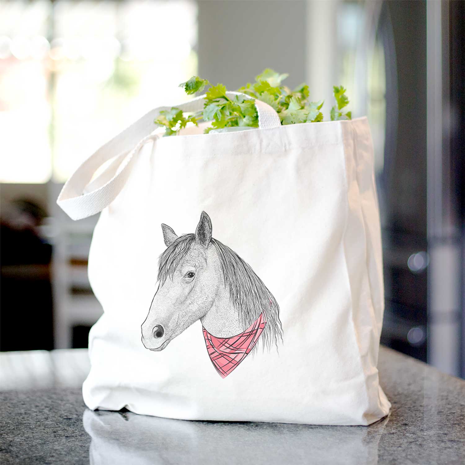 Midnight the Missouri Foxtrotter Horse - Tote Bag