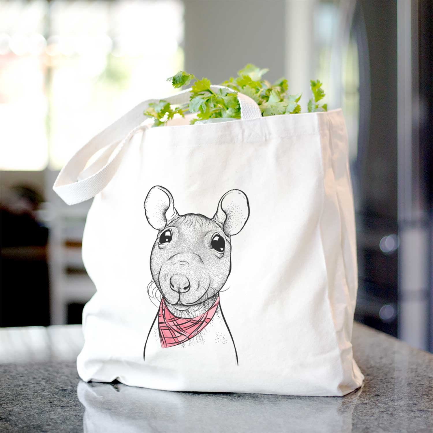 Ruthie the Hairless Rat - Tote Bag