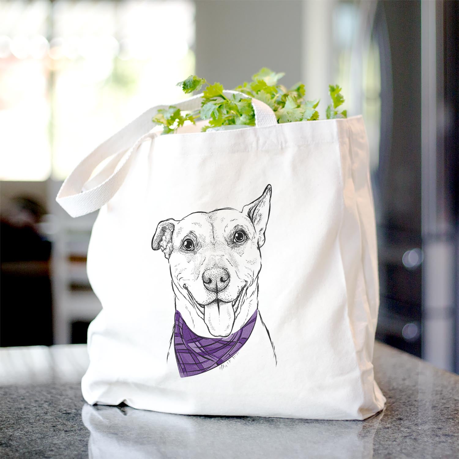 Annie Belle the Pitbull Mix - Tote Bag