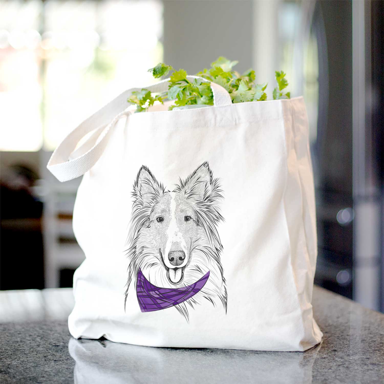 Conrad the Rough Collie - Tote Bag