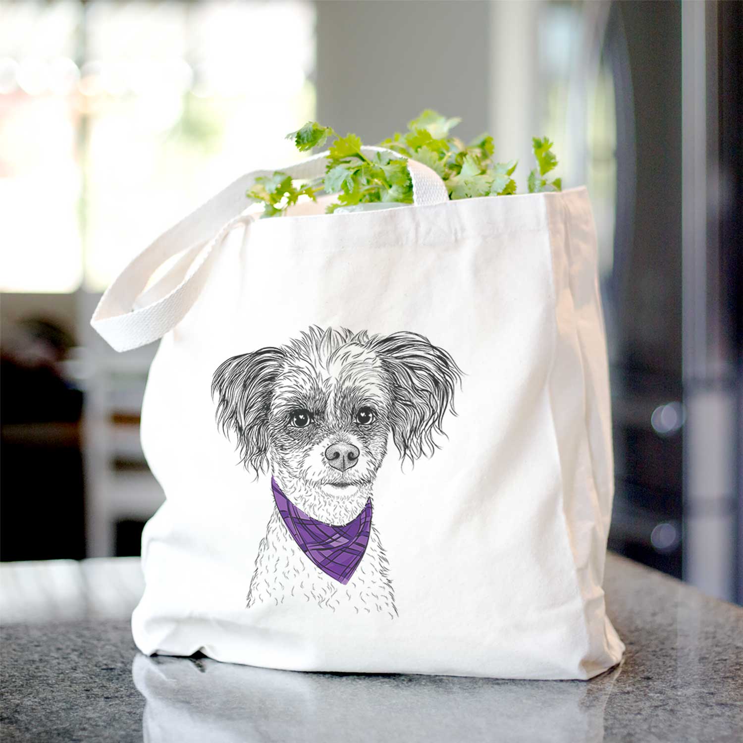 Finley Beth the Papillon Mix - Tote Bag