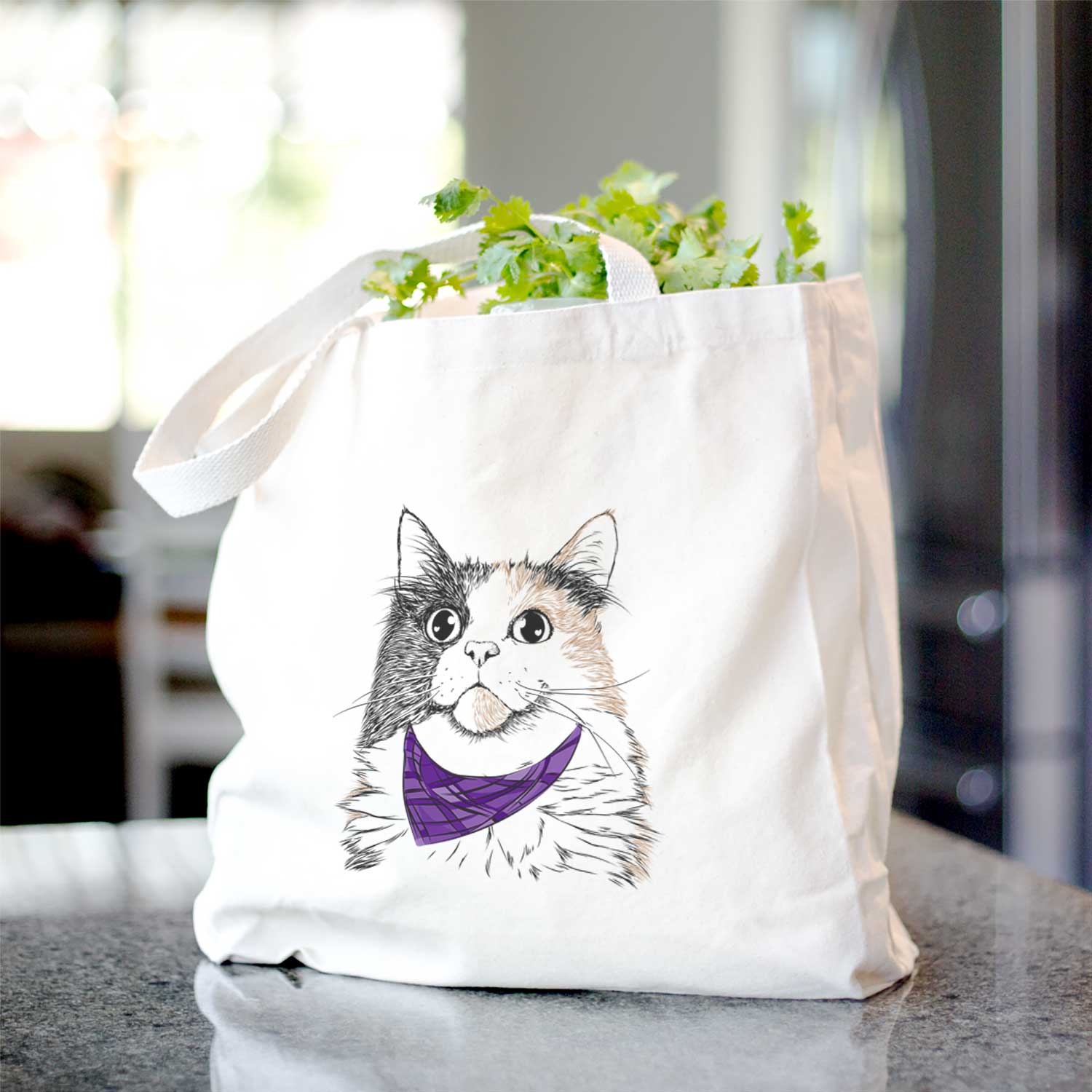 Greta the Calico Cat - Tote Bag