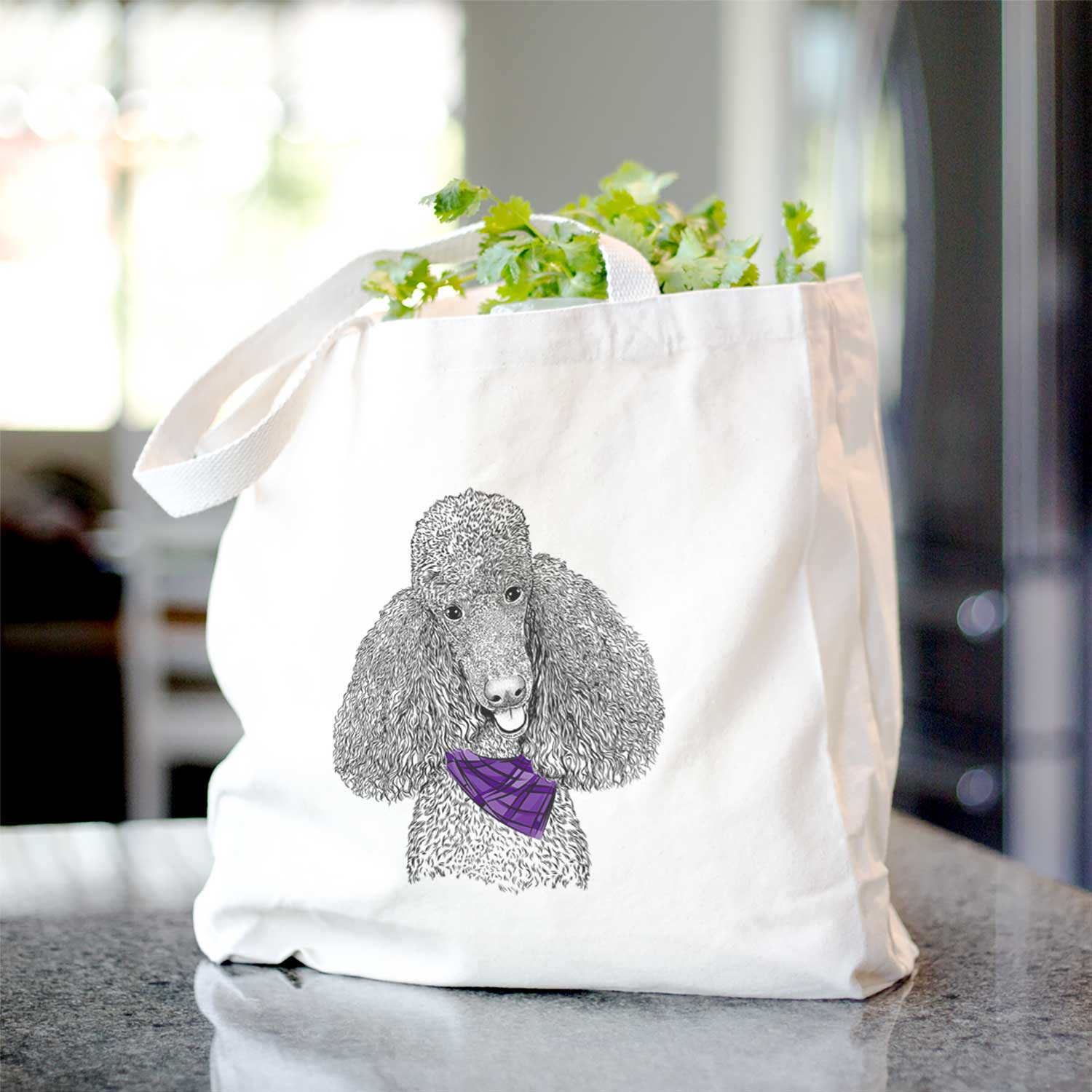 Henry the Standard Poodle - Tote Bag