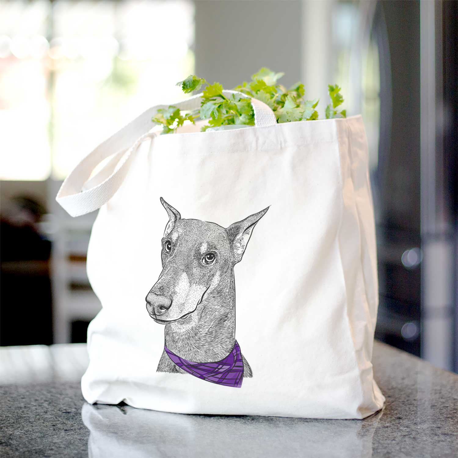 Shelby the Doberman Pinscher - Tote Bag