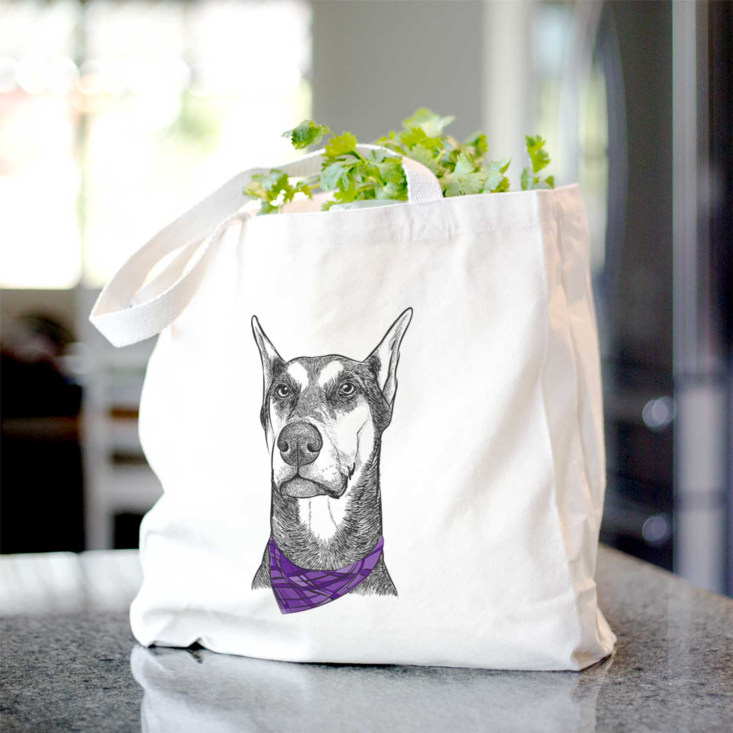Zeus the Doberman Pinscher - Tote Bag