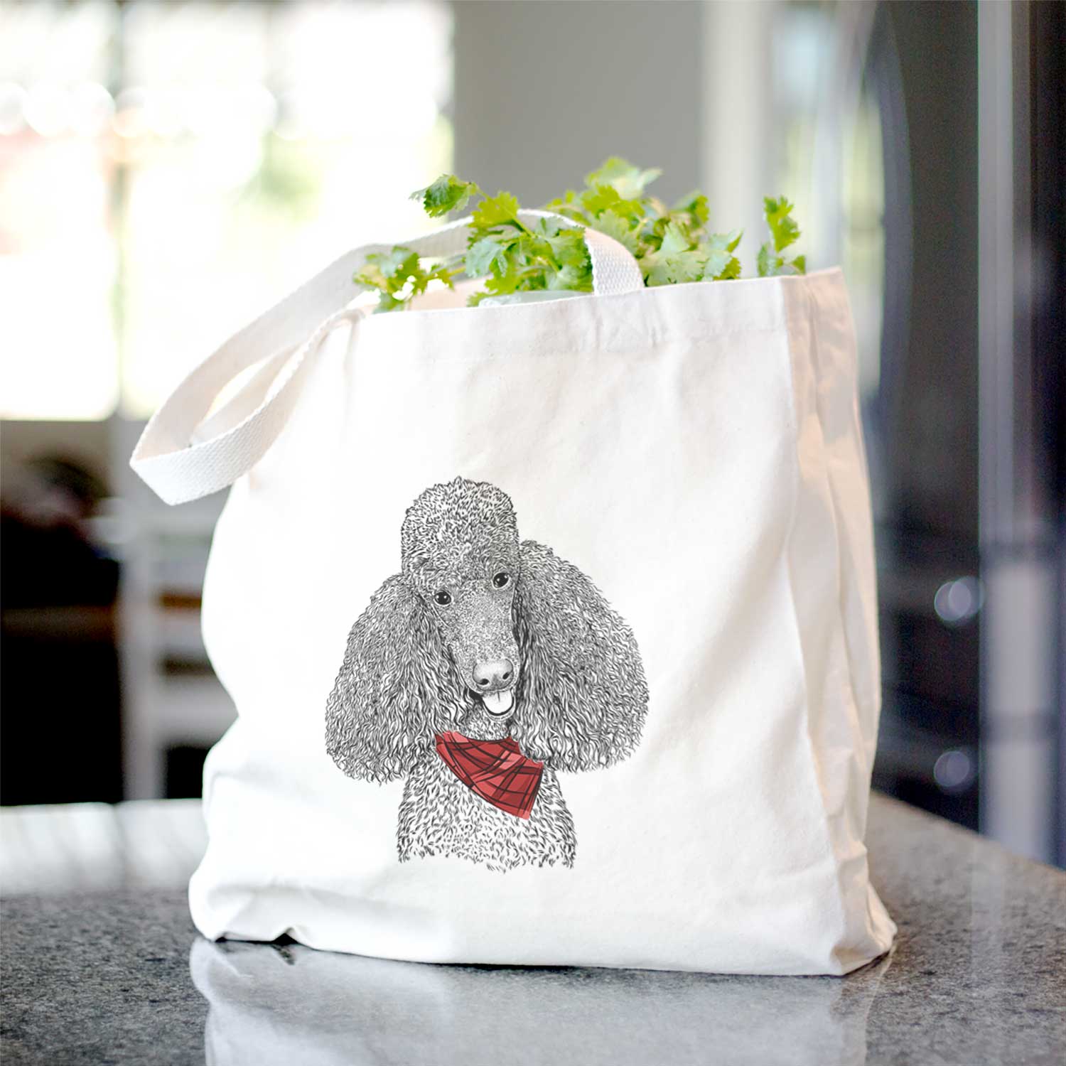 Henry the Standard Poodle - Tote Bag