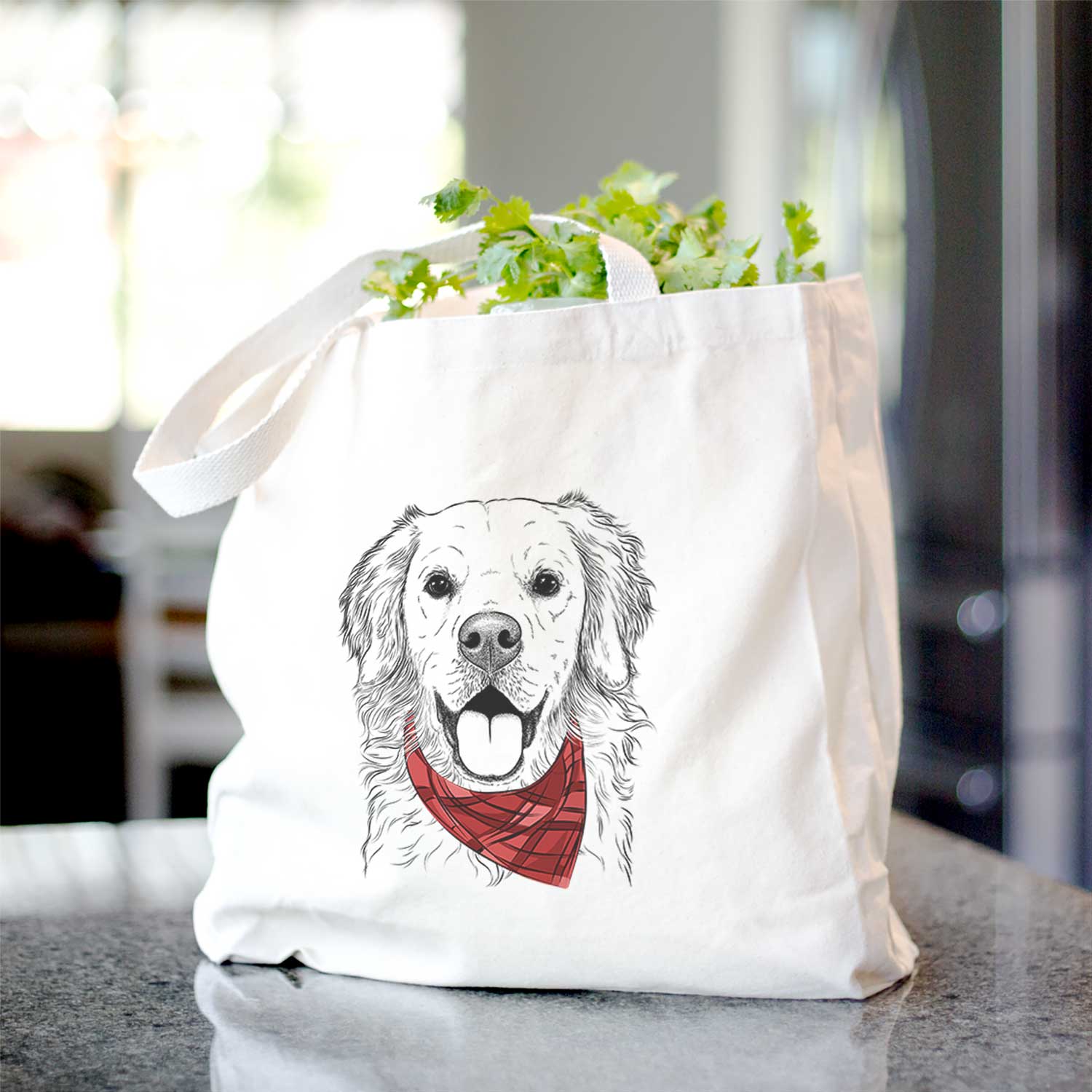 Juniper the Golden Retriever - Tote Bag