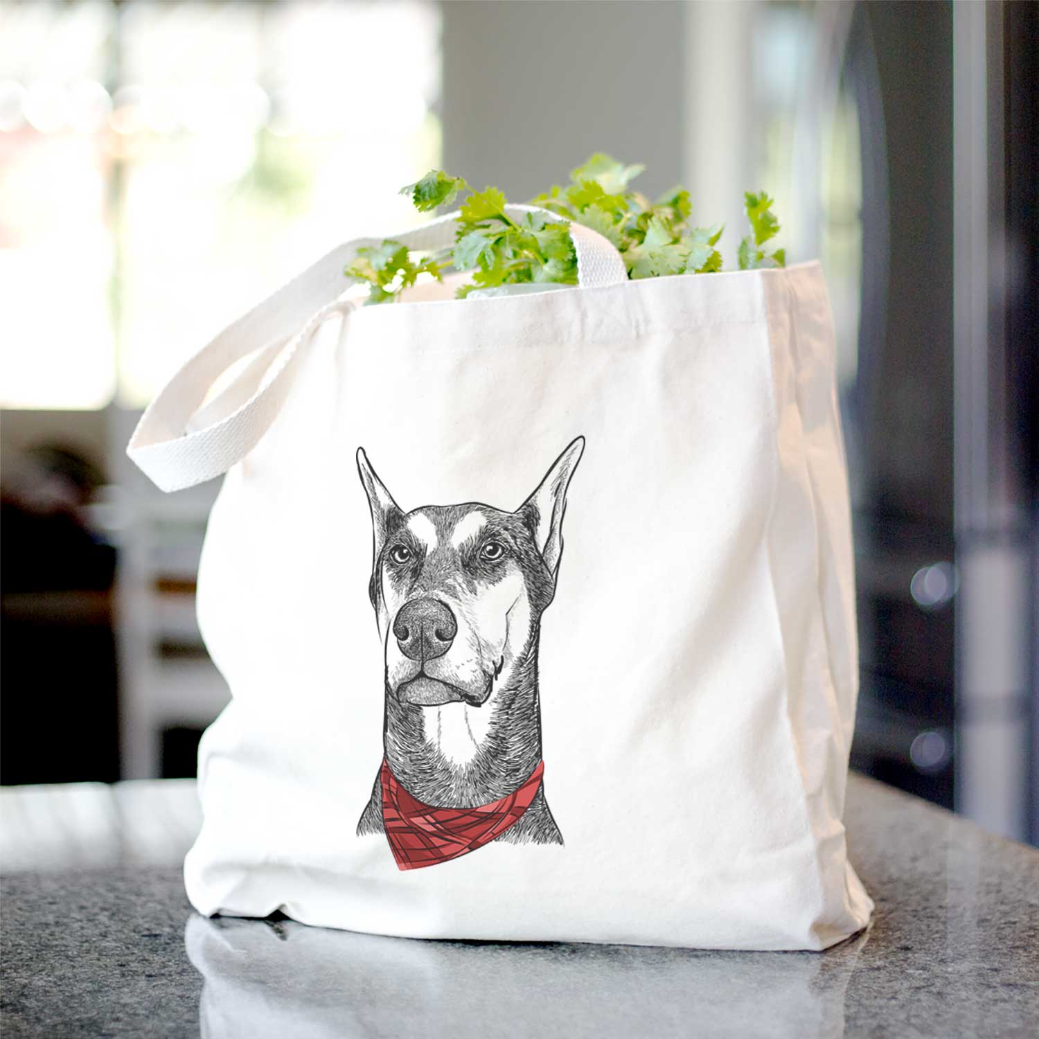 Zeus the Doberman Pinscher - Tote Bag