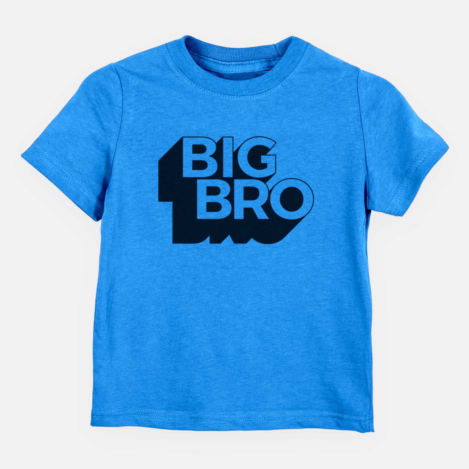 'Big Bro - Blockscape Collection' design on a Blue kids' shirt