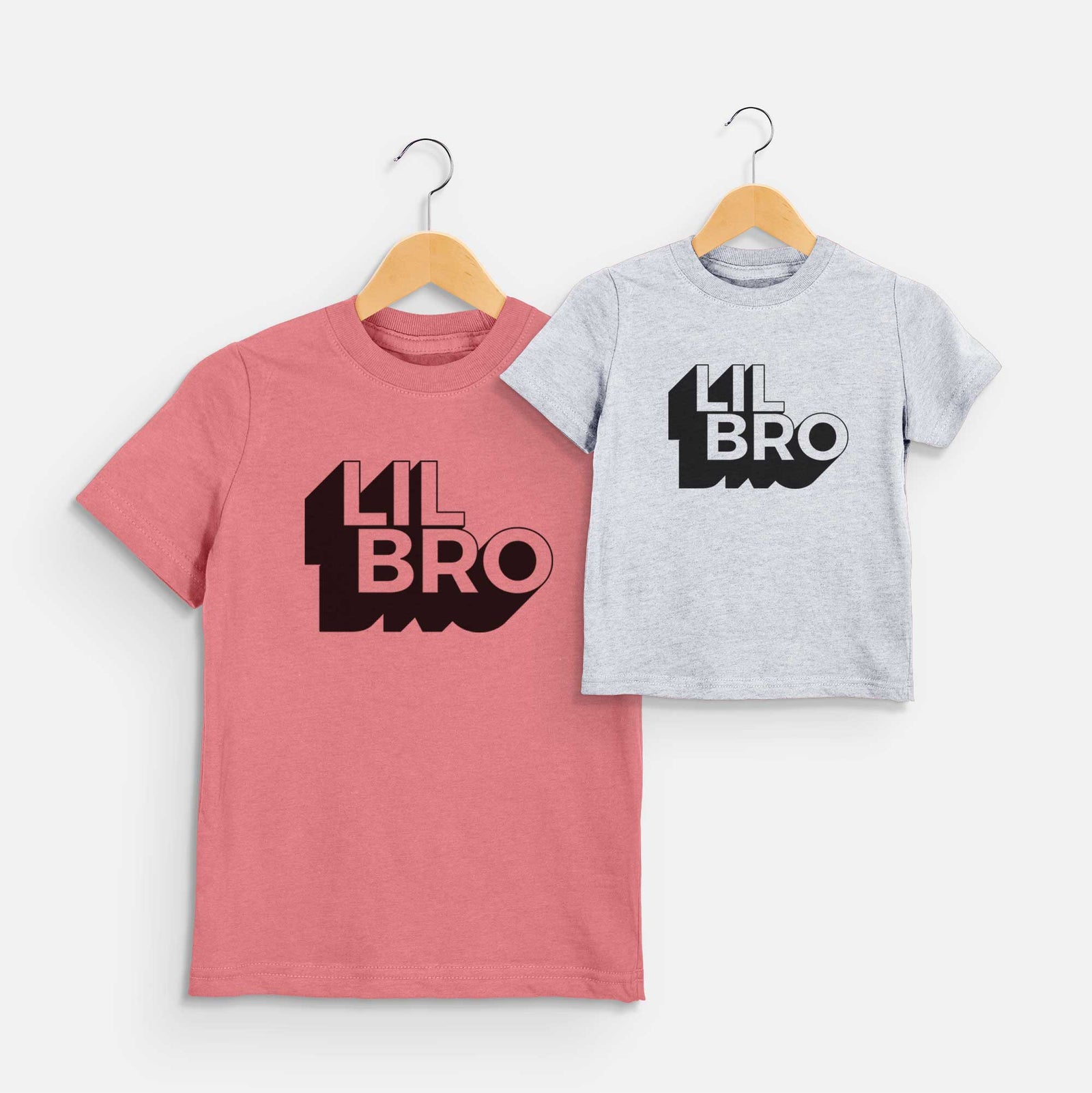 'Lil Bro - Blockscape Collection' design on a kids' shirt