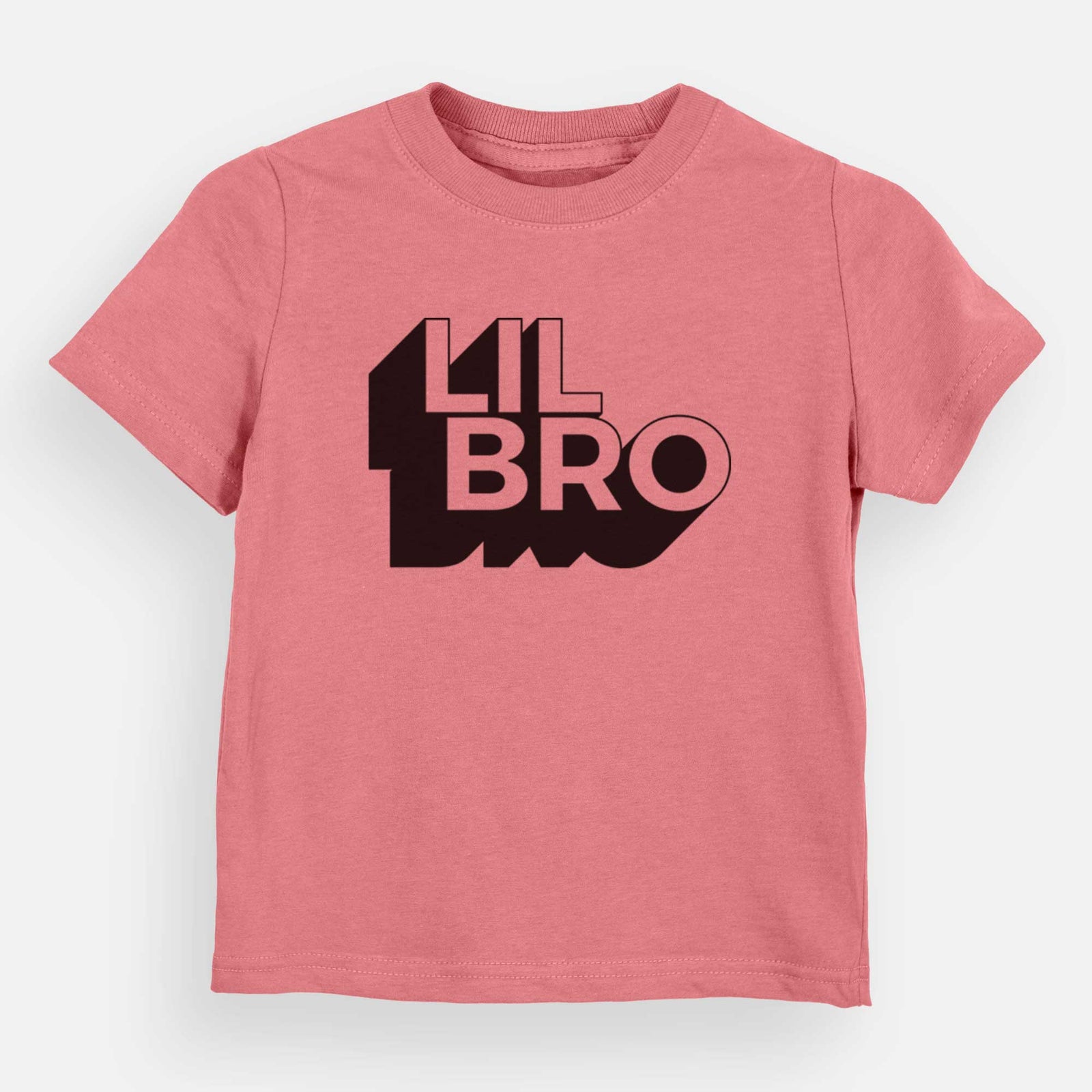'Lil Bro - Blockscape Collection' design on a Mauve kids' shirt