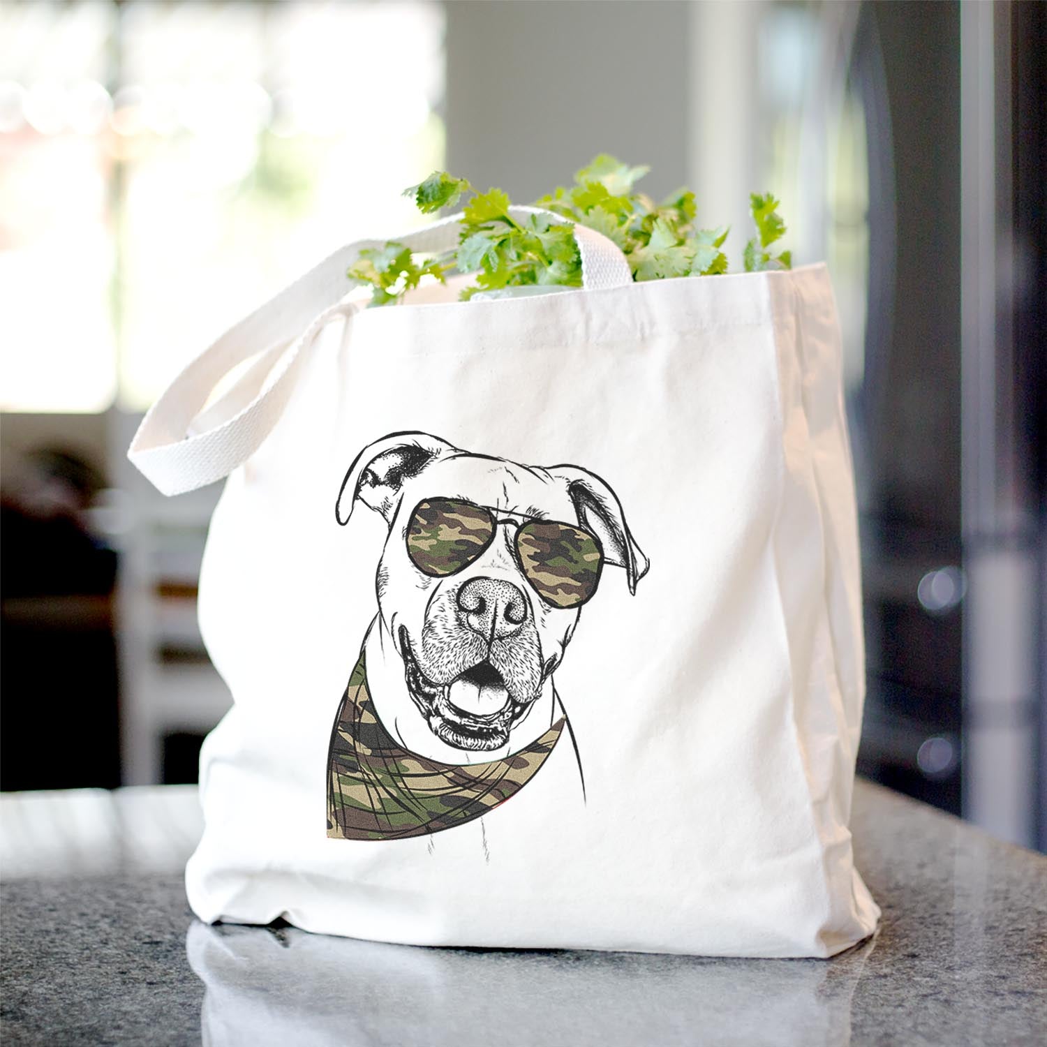 Frankie Tankie the Boxer Mix - Tote Bag