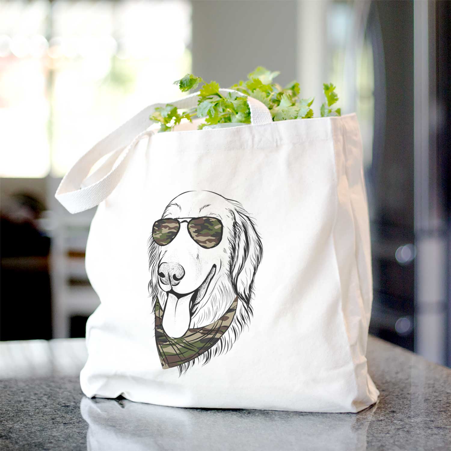 Bailey the Golden Retriever - Tote Bag