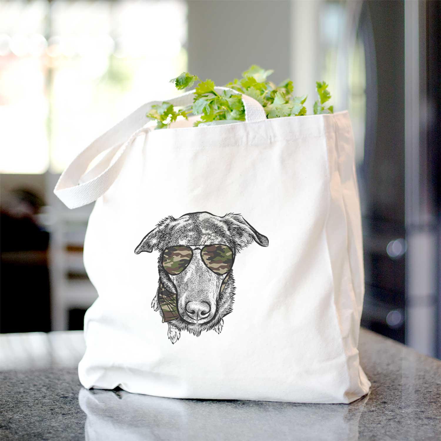 Echo the Pitbull Beagle Mix - Tote Bag
