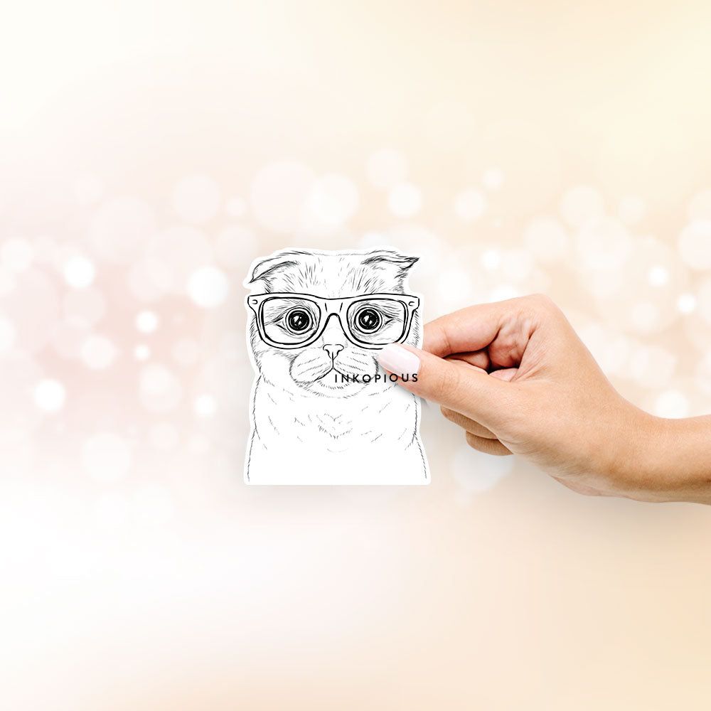 Neko the Scottish Fold - Decal Sticker