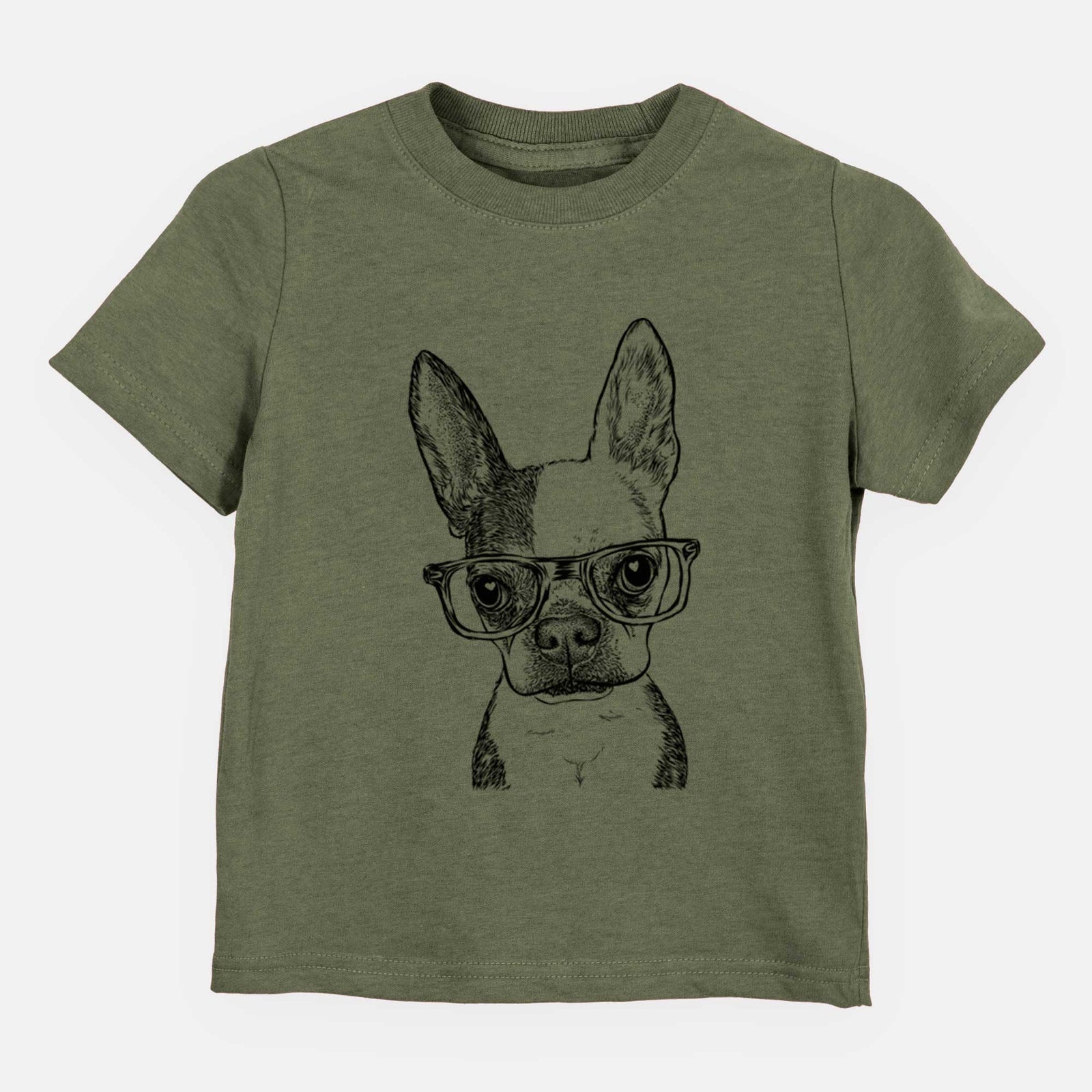 Chic Daisy the Boston Terrier - Kids/Youth/Toddler Shirt