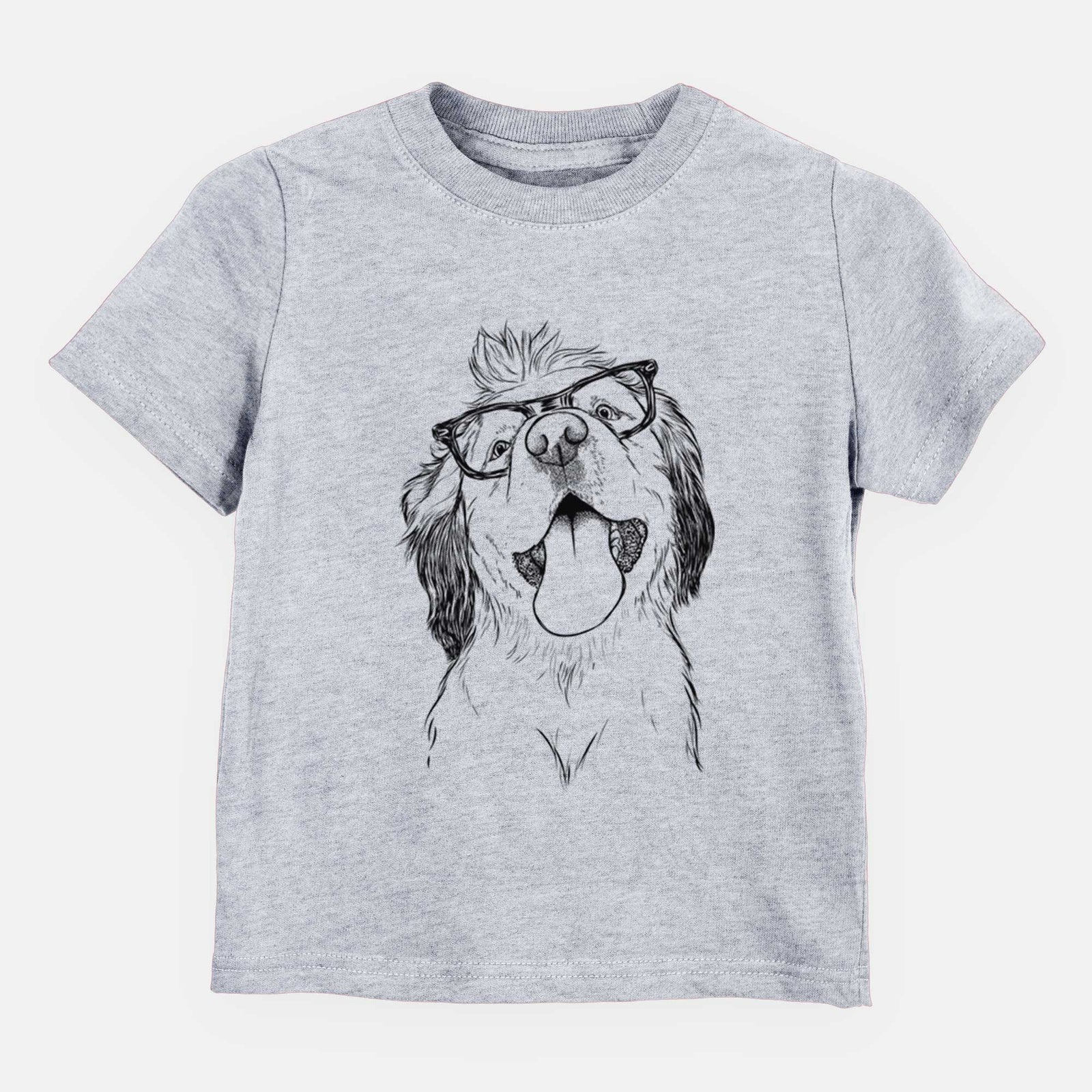 Chic Sven the Double Merle Spaniel Aussie Mix - Kids/Youth/Toddler Shirt