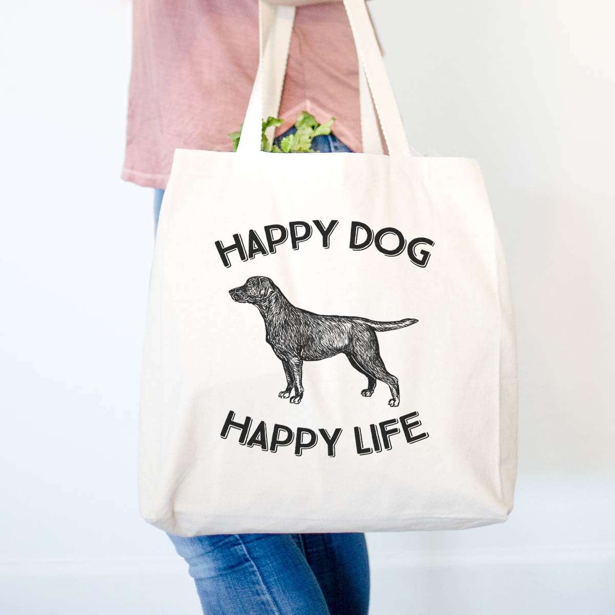 Happy Dog Happy Life - Tote Bag
