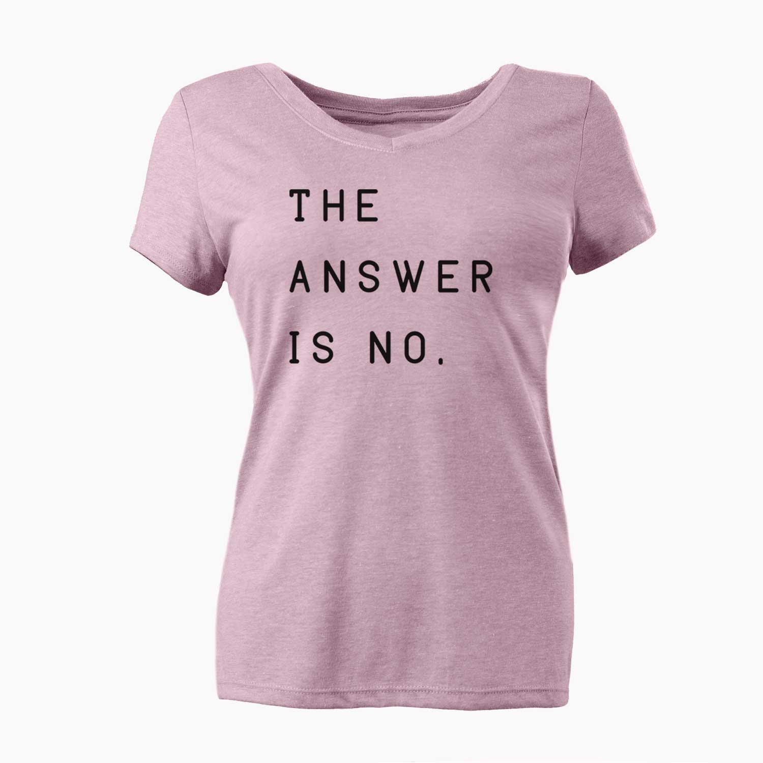 The Answer Is No - Women's V-neck Shirt