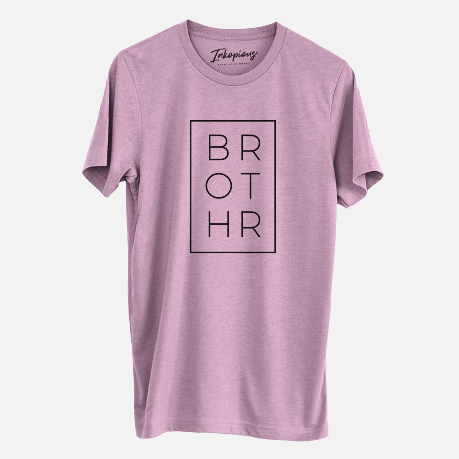 'Brother Boxed' design on an Orchid Unisex crewneck