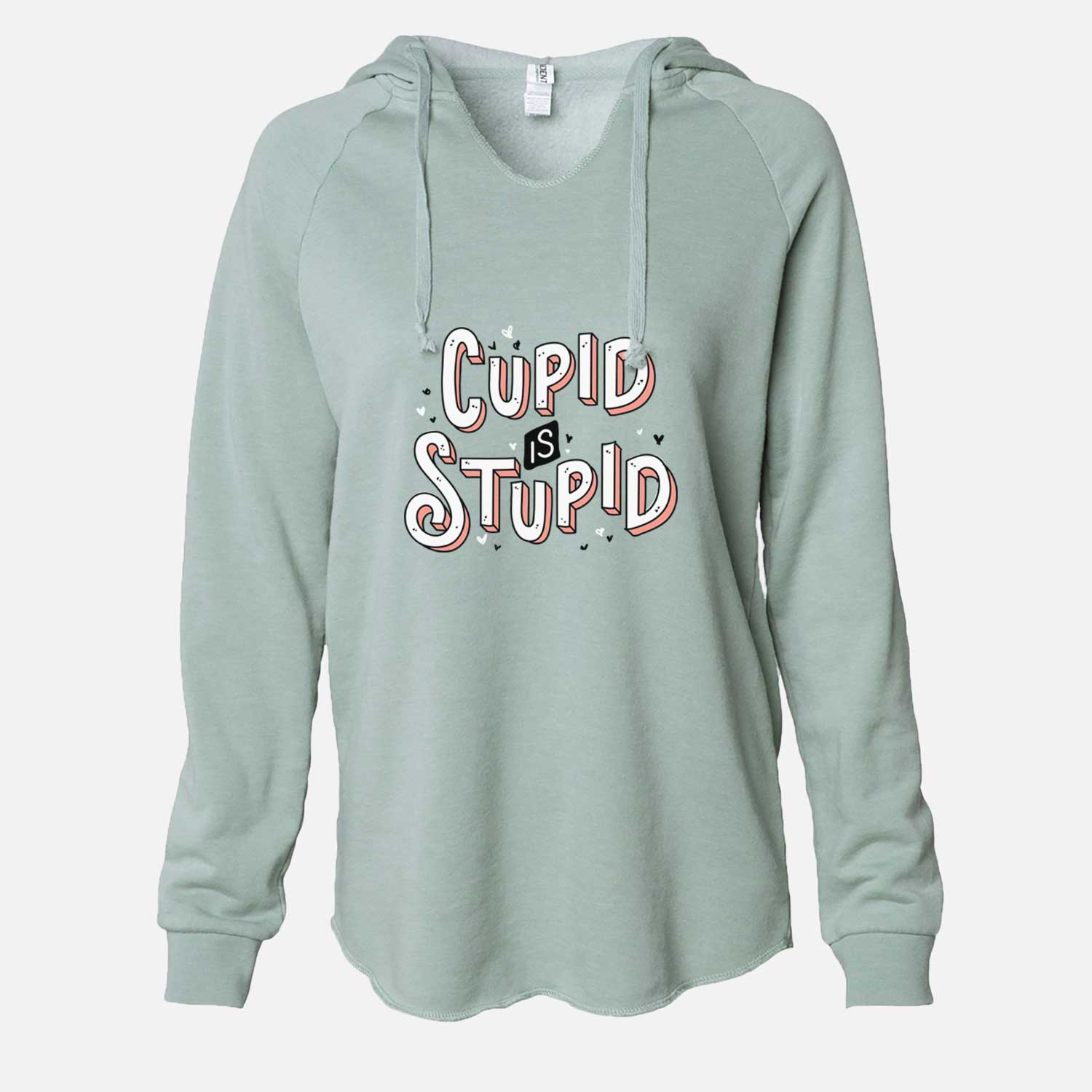 Cupid Is Stupid - Cali Wave Hooded Sweatshirt