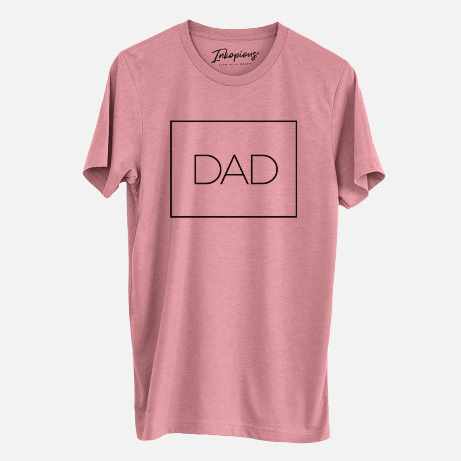 'Dad Boxed' design on a Mauve Unisex crewneck