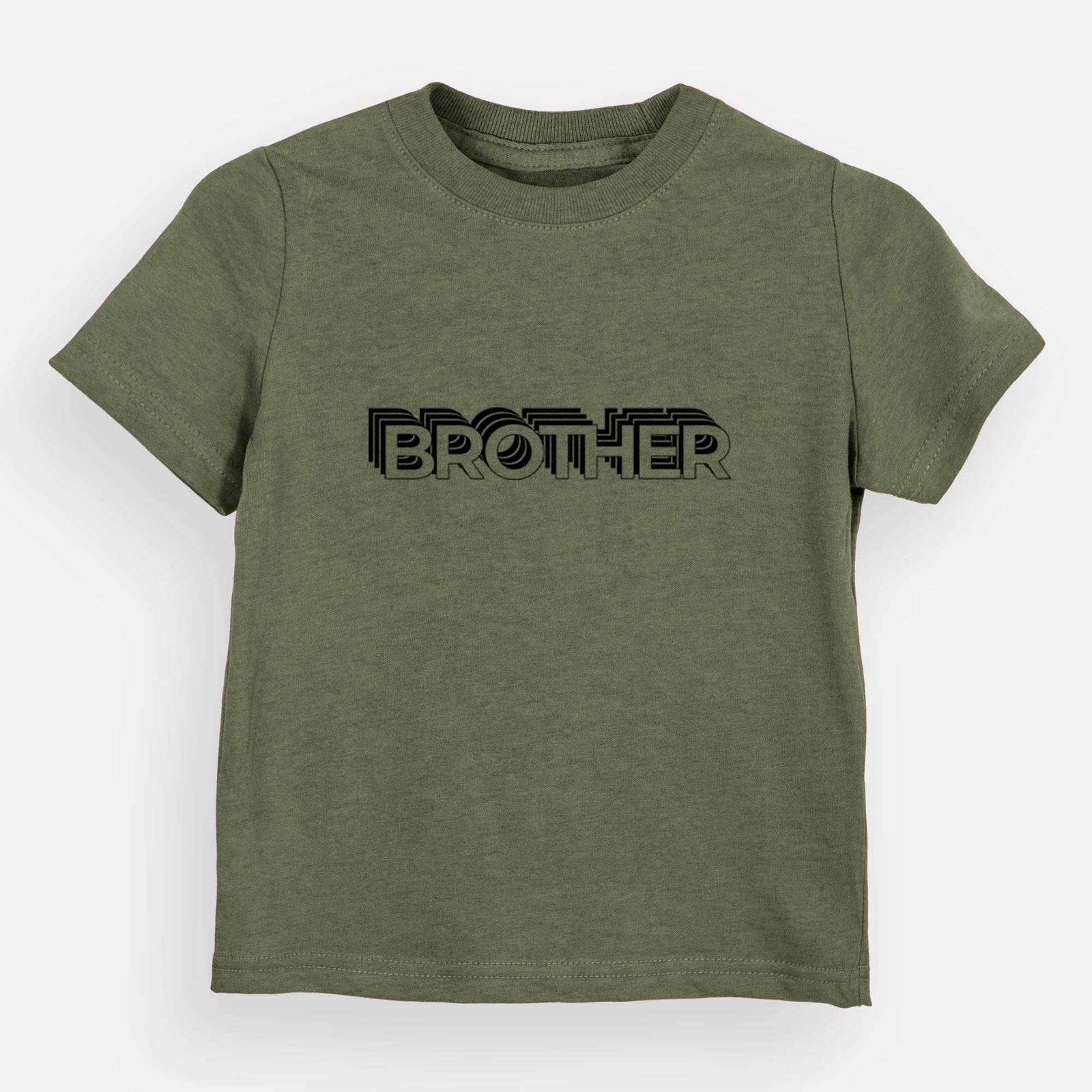 'Brother - Electristack Collection' design on an Olive kids' shirt