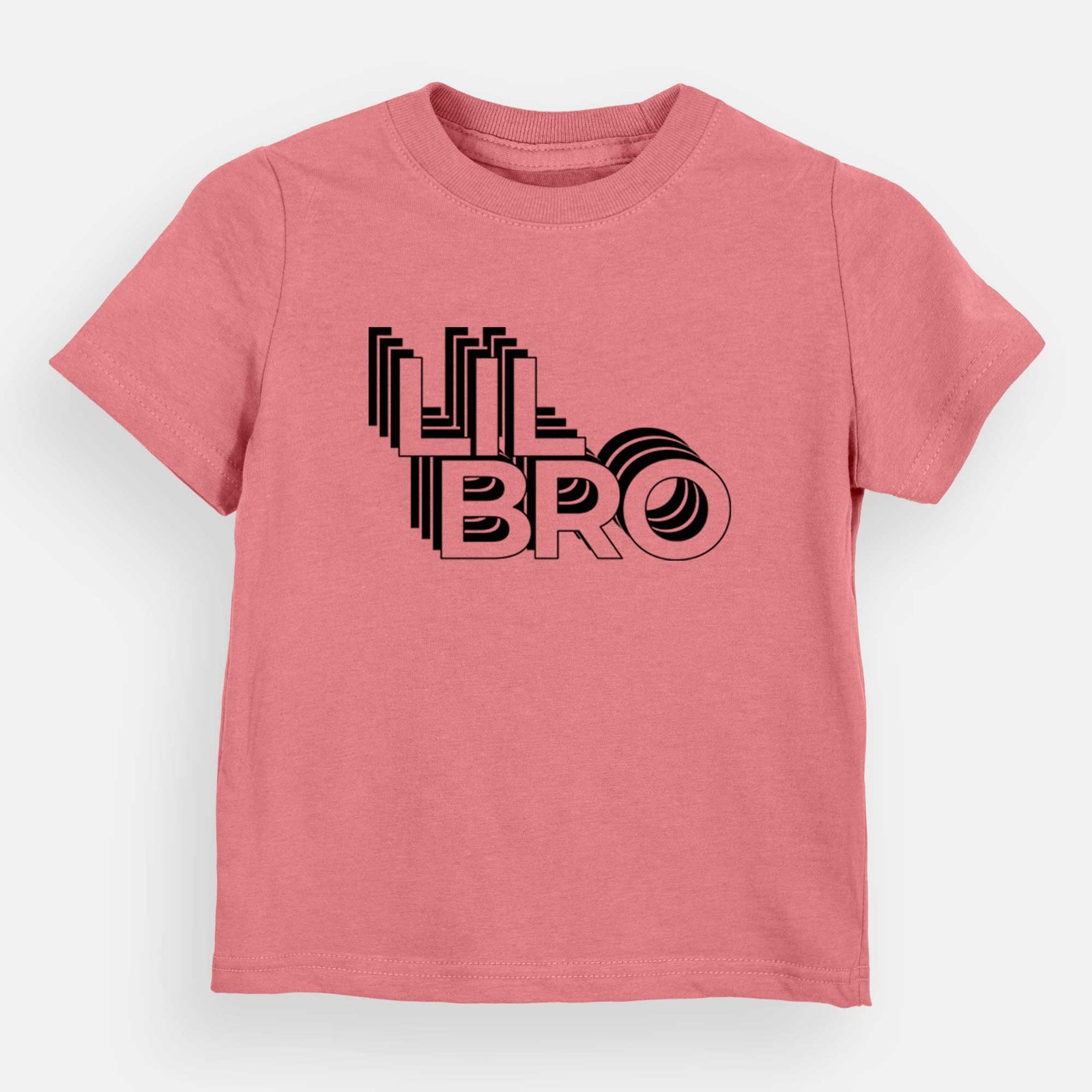 'Lil Bro - Electristack Collection' design on a Mauve kids' shirt