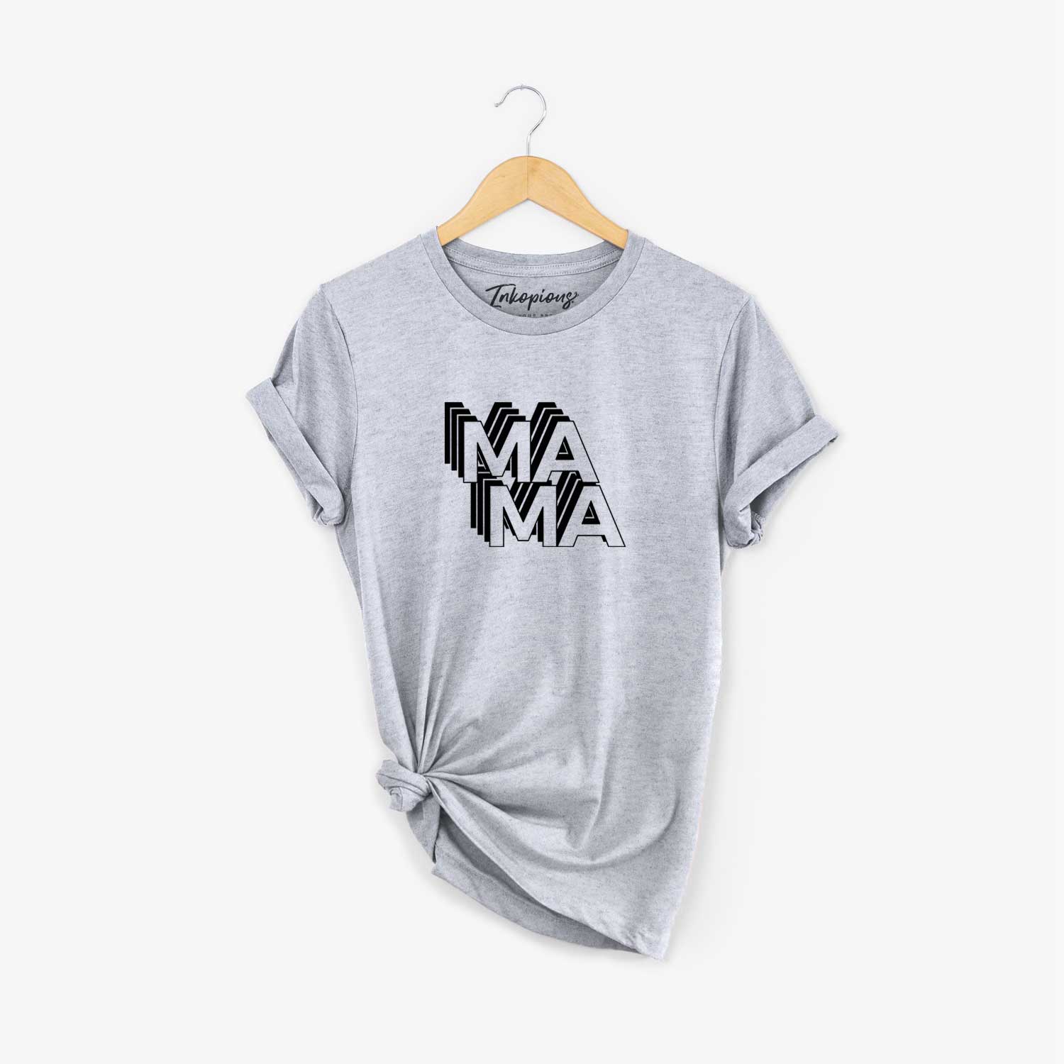 'Mama - Electristack Collection' design on a Grey Unisex crewneck