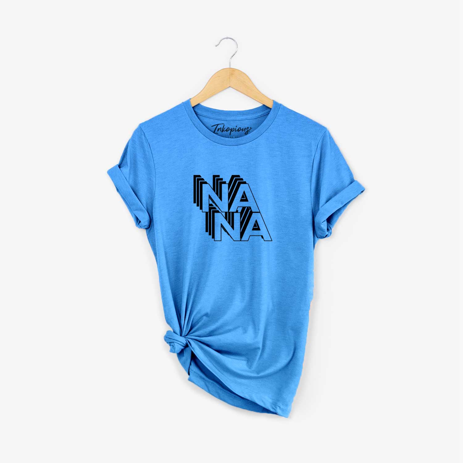 'Nana - Electristack Collection' design on a Blue Unisex crewneck