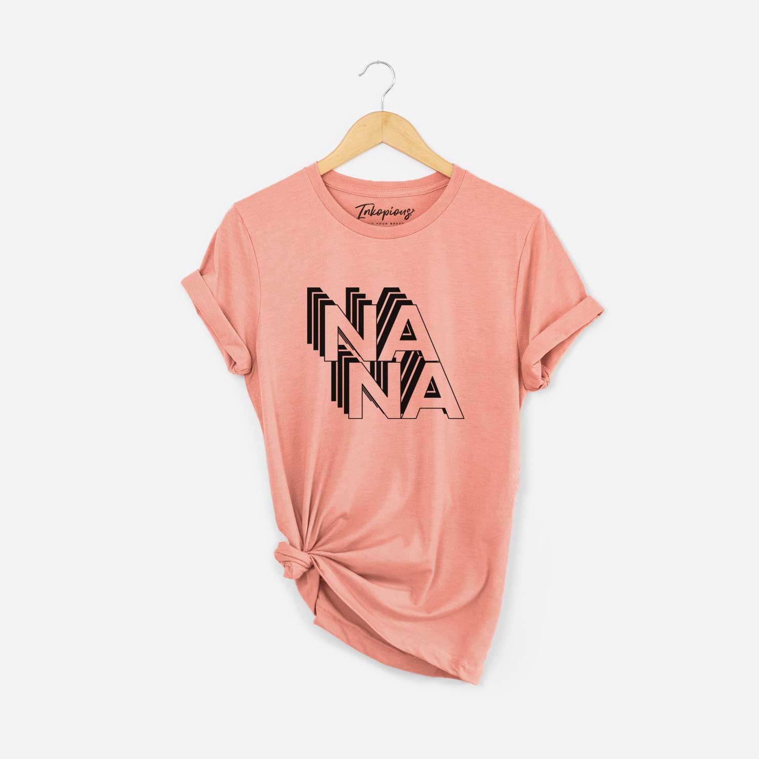 'Nana - Electristack Collection' design on a Sunset Unisex crewneck