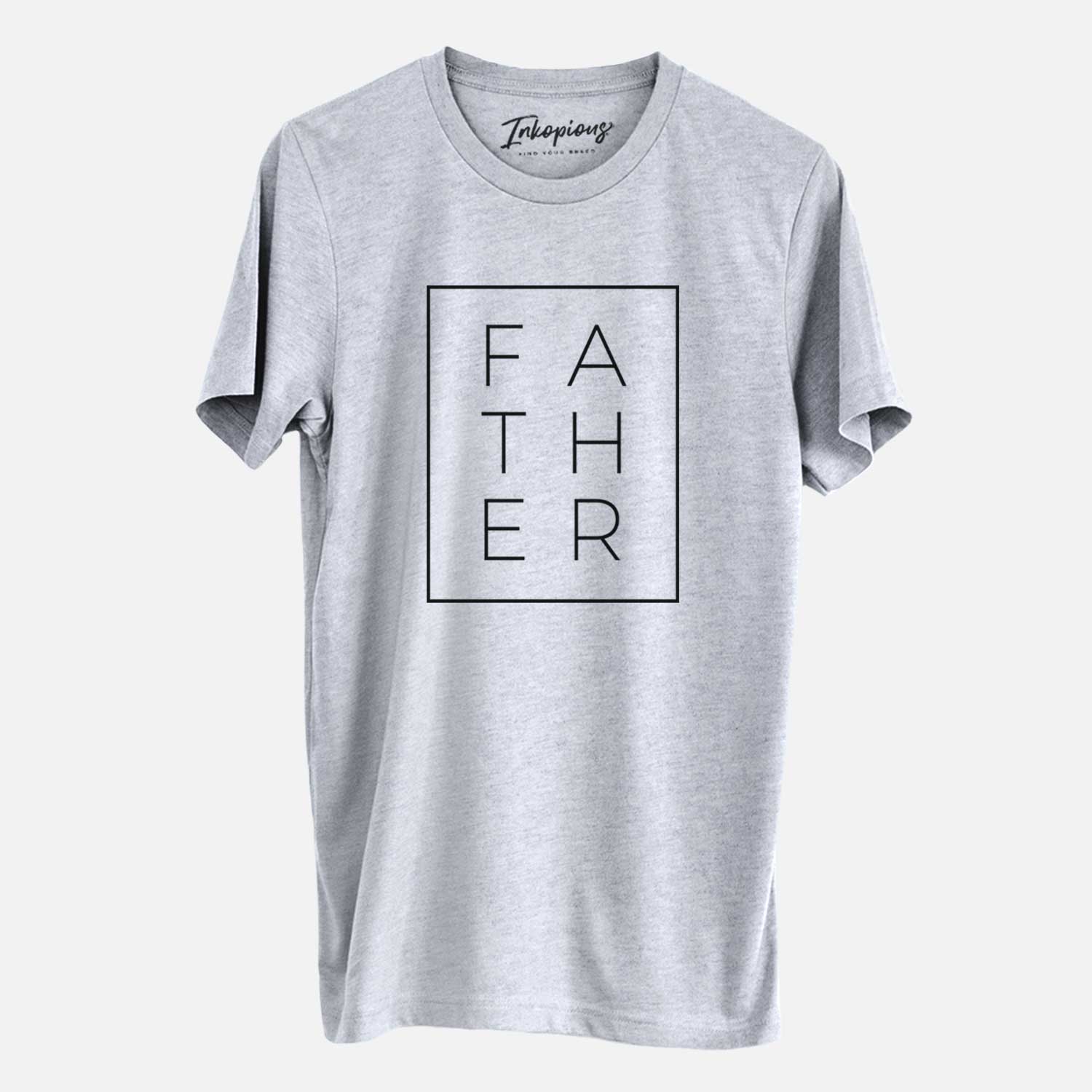 'Father Boxed' design on a Grey Unisex crewneck
