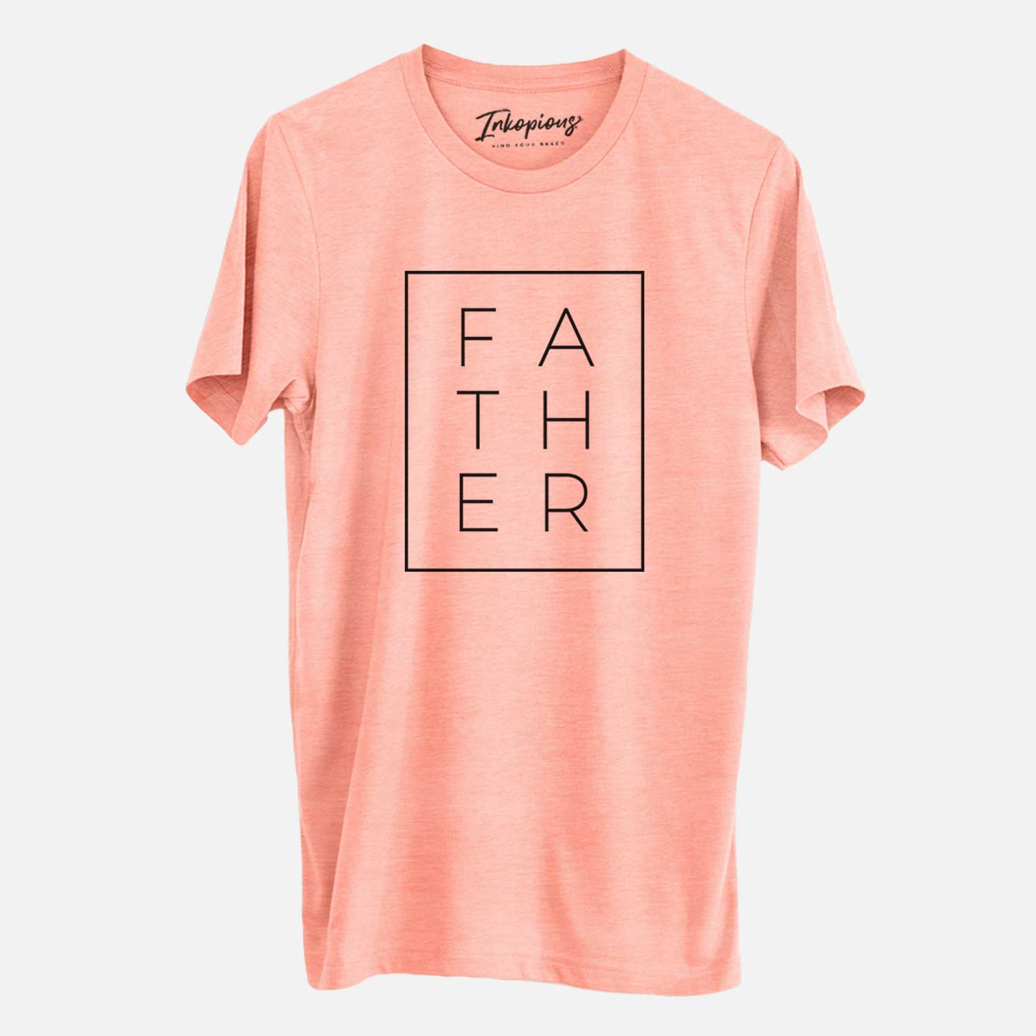 'Father Boxed' design on a Sunset Unisex crewneck